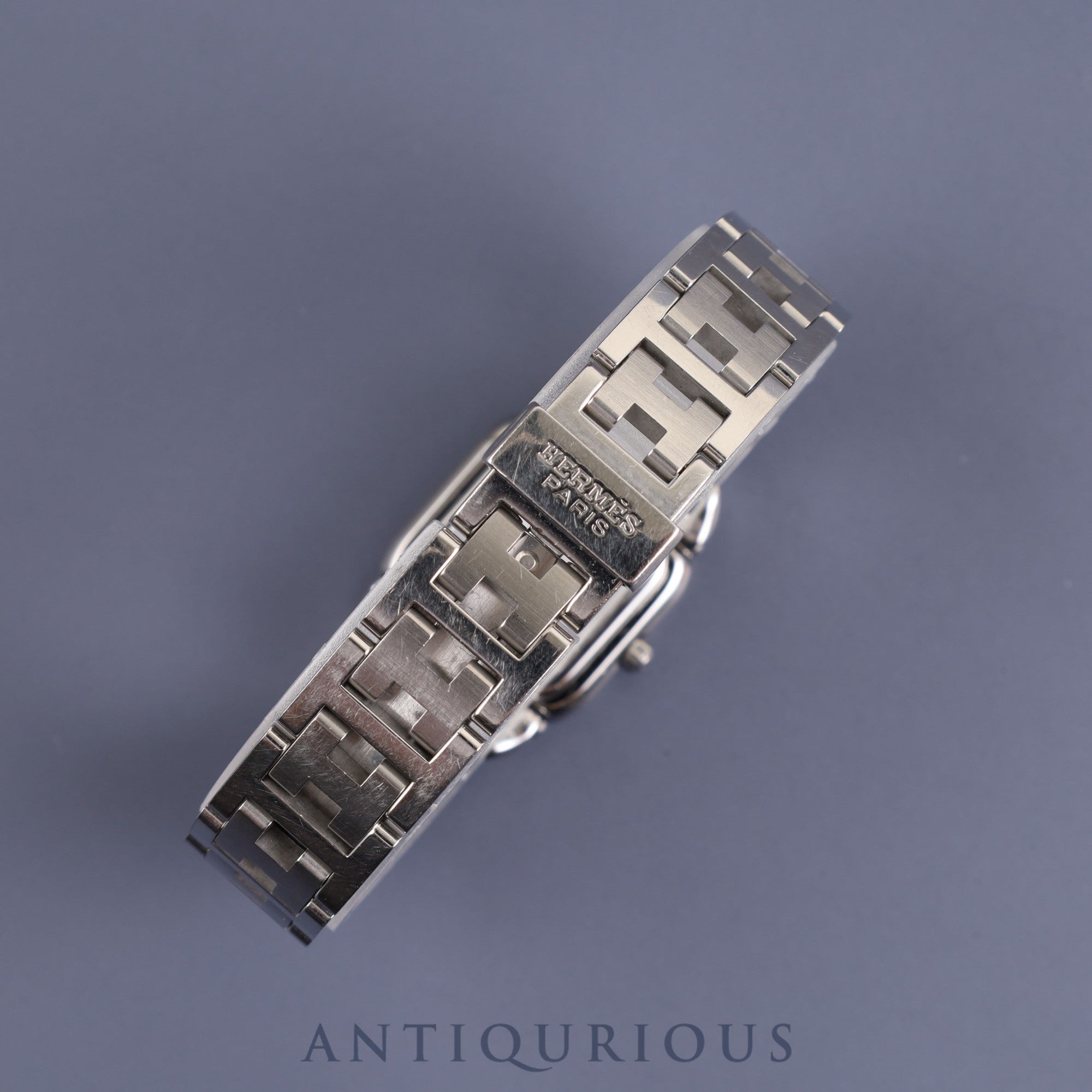 Hermes Rally RA1.210 Quartz Cal.976.001 SS Grey Dial Warranty (2005) Box Overhauled