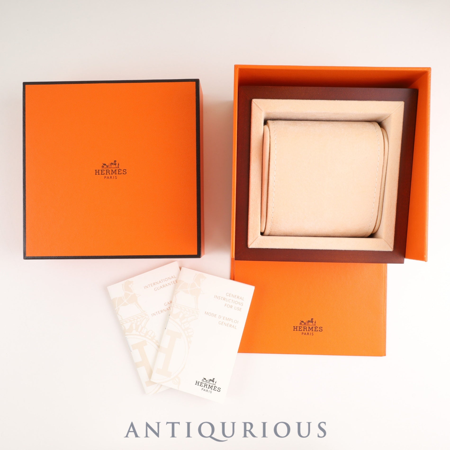 エルメス クロアジュール CR2.210 クォーツ Cal.976.001 SS SS ピンクシェル文字盤 箱 保証書(2013年)オーバーホール済み