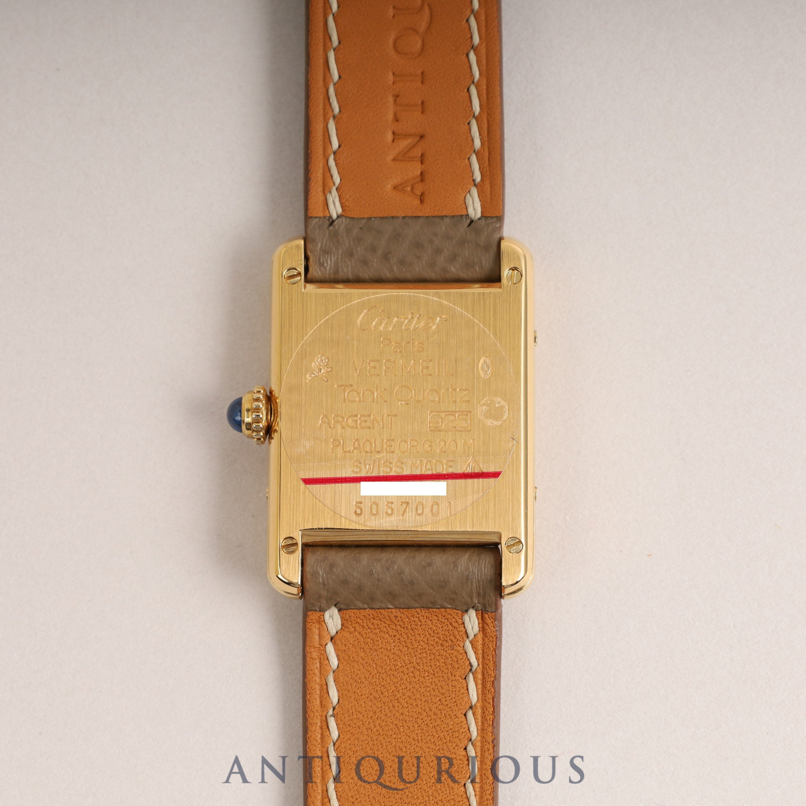 カルティエ マストタンク SM QZ アラビア文字盤 5057001 新品仕上げ済み