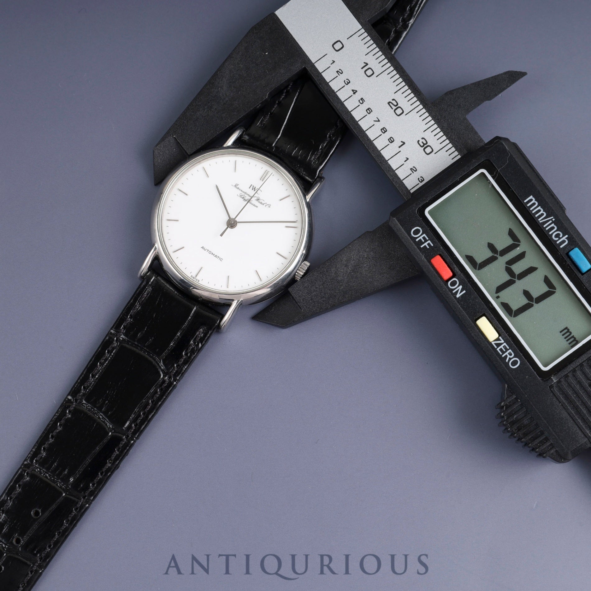 アイダブリュシー ポートフィノ 3513 1 自動巻き Cal.37521 SS 革 純正尾錠(SS) ホワイト文字盤 オーバーホール済み IWC