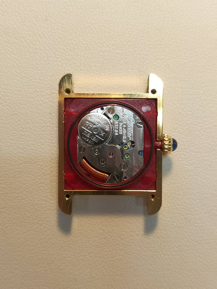 カルティエ マストタンク SM 1613 クォーツ Cal.957.06 SV925 革 純正Dバックル(GP) サイドトリニティ文字盤 1996年頃〜1998年頃 オーバーホール済み