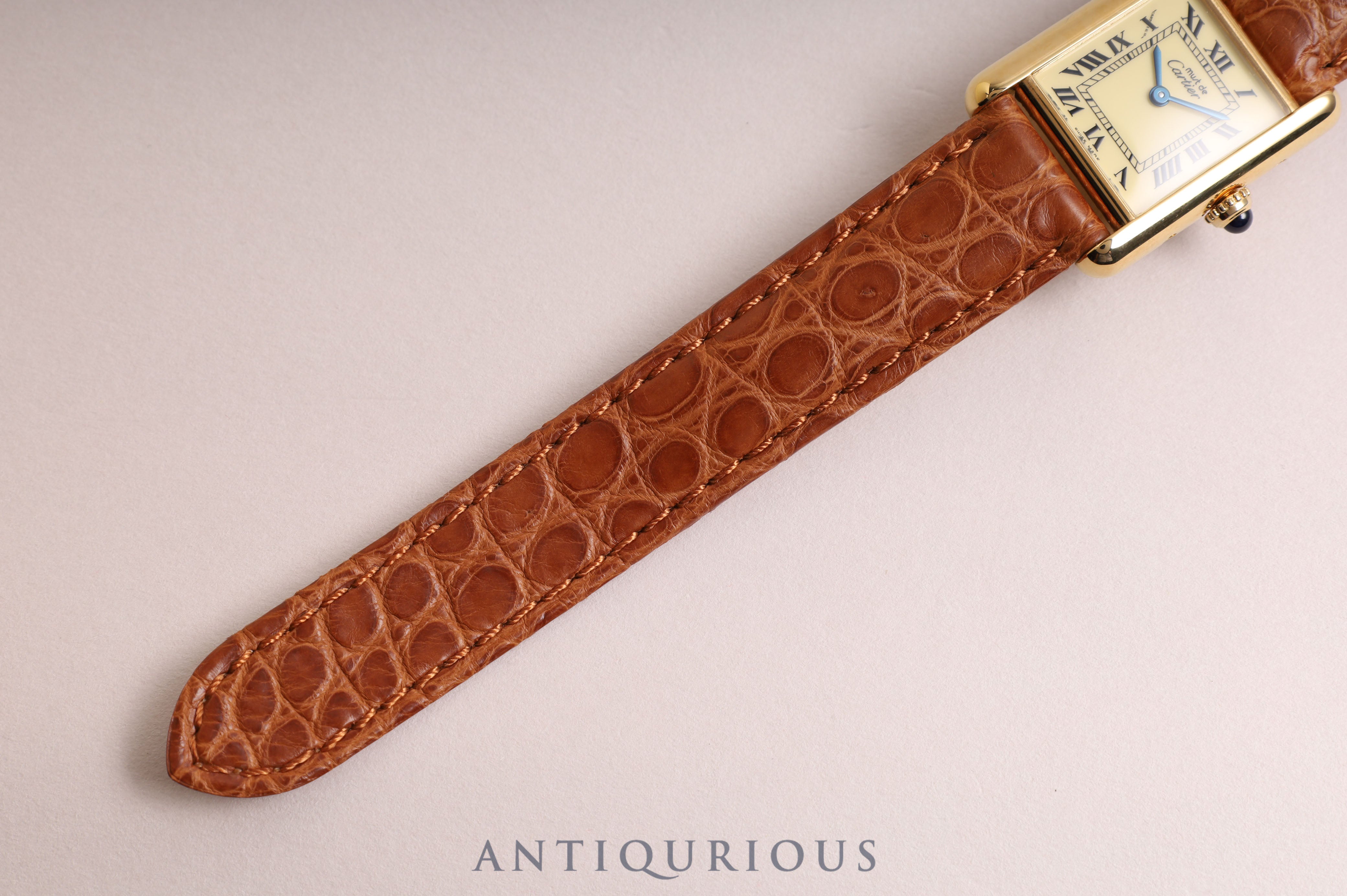 カルティエ マストタンク SM QZ アイボリーローマン文字盤