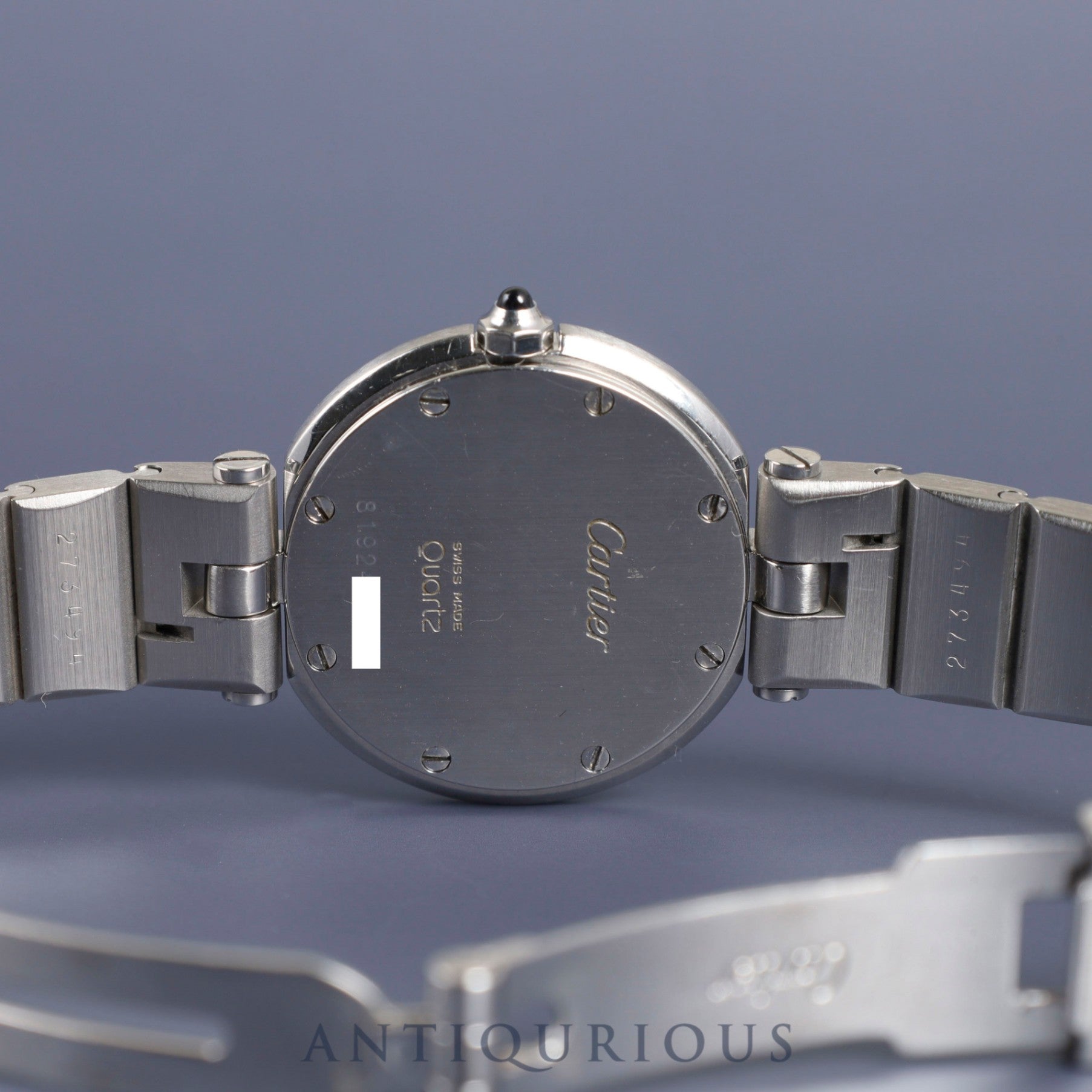 Cartier Santos Vendome SM 8192 Quartz Cal.81 SS SS Ghost (Gray) Dial Overhauled