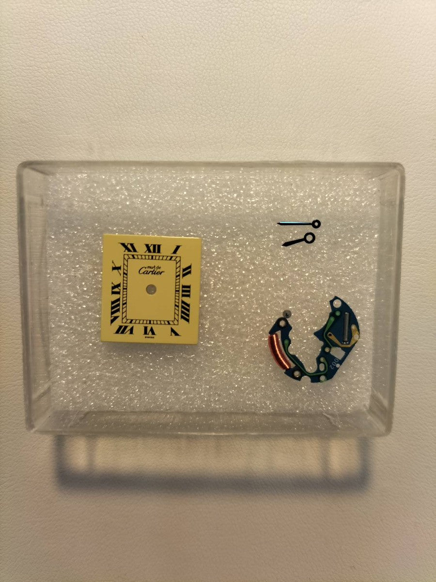 カルティエ マストタンク SM W1003154 / 1613 クォーツ Cal.057 SV925 革 純正Dバックル(GP) アイボリーローマン文字盤 箱 冊子 保証書(1997年)オーバーホール済み