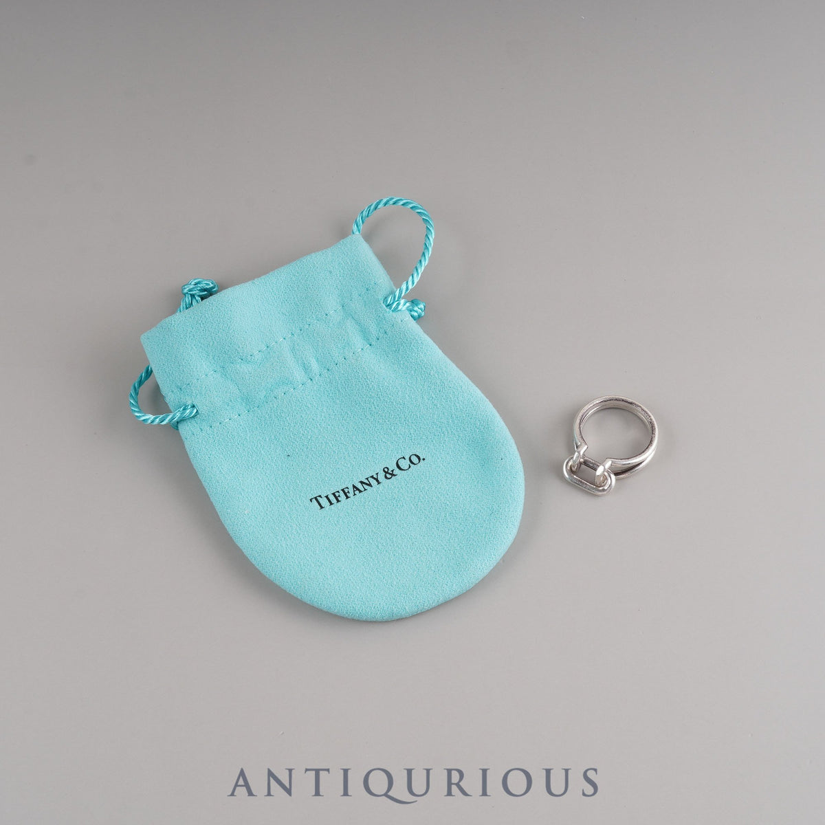 Tiffany Ring Hardware Sterling Silver, Approx. Size 13.5, Dust Bag
