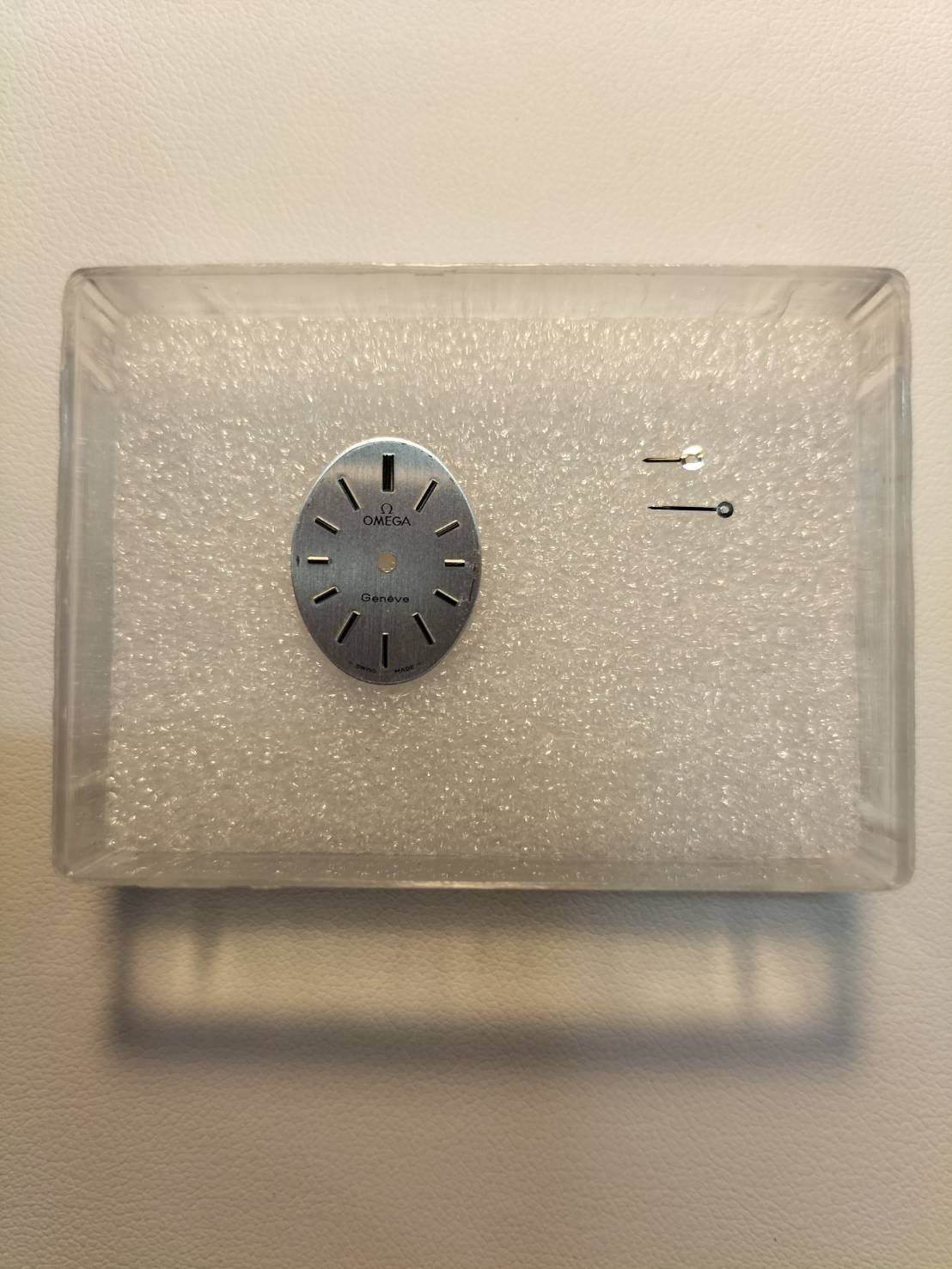 オメガ ジュネーブ 511.0363 手巻き SS 革 社外尾錠(SS)シルバー文字盤 オーバホール済み