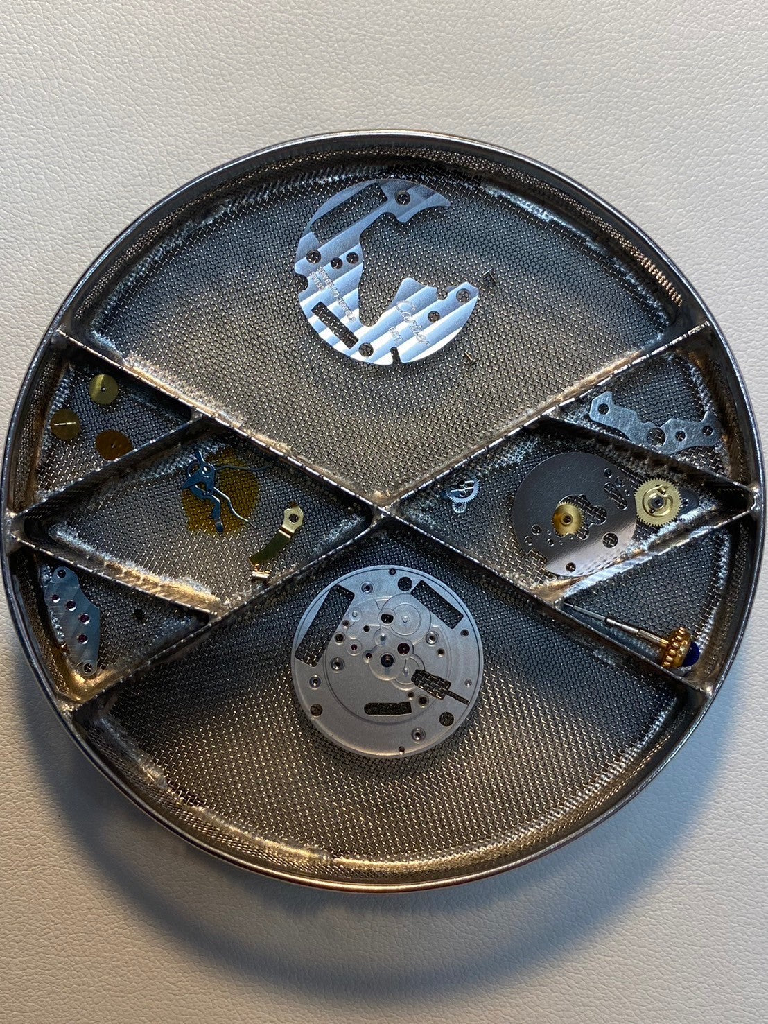 Cartier Must Tank GM (XL) W1017454 / 2413 Quartz Cal.687 SV925 Leather Genuine Buckle (GP) Ivory Roman Dial Overhauled