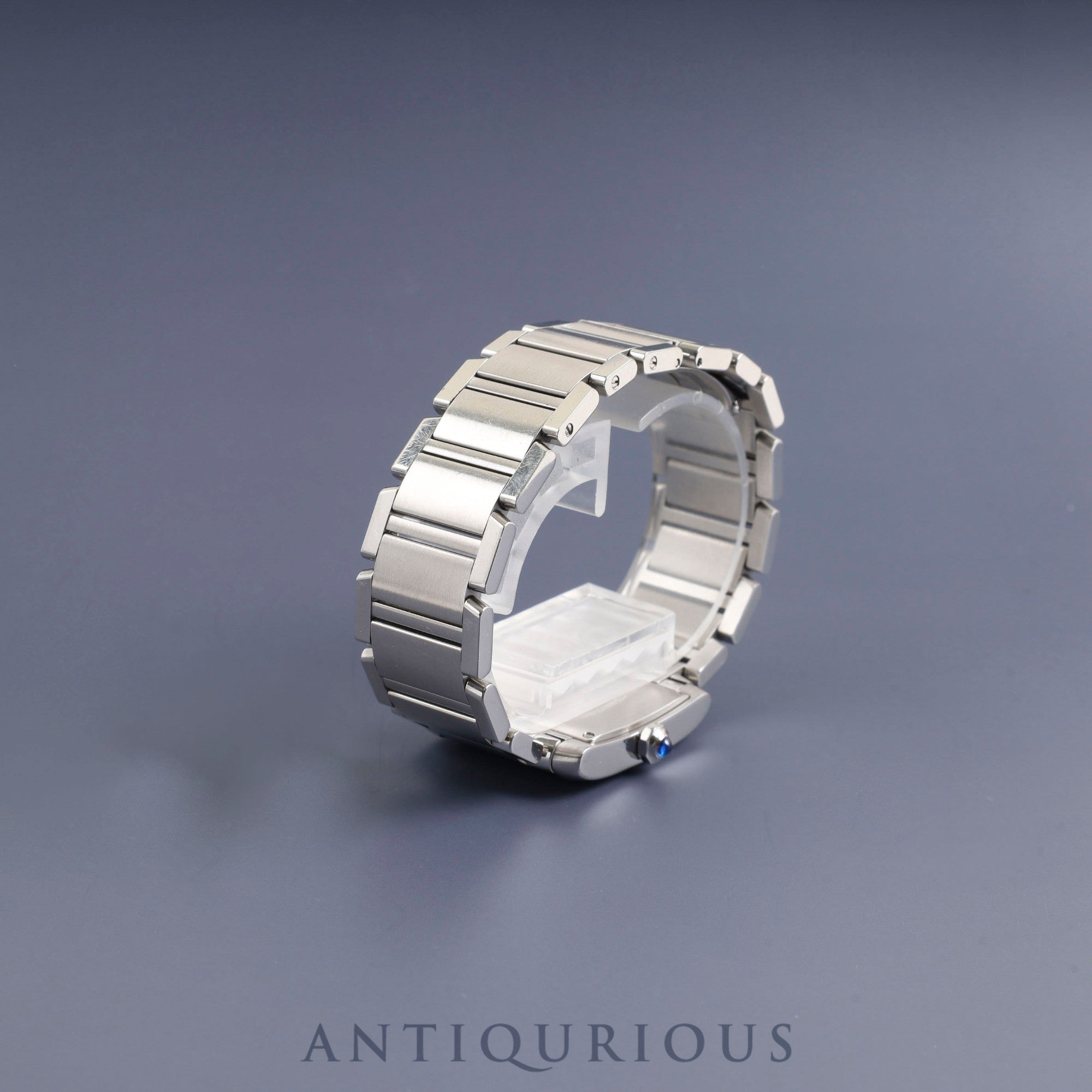 Cartier Tank Française MM W51011Q3/2465 Quartz Caliber 175N Stainless Steel White Roman Dial Box Booklet Warranty (2005) Overhauled