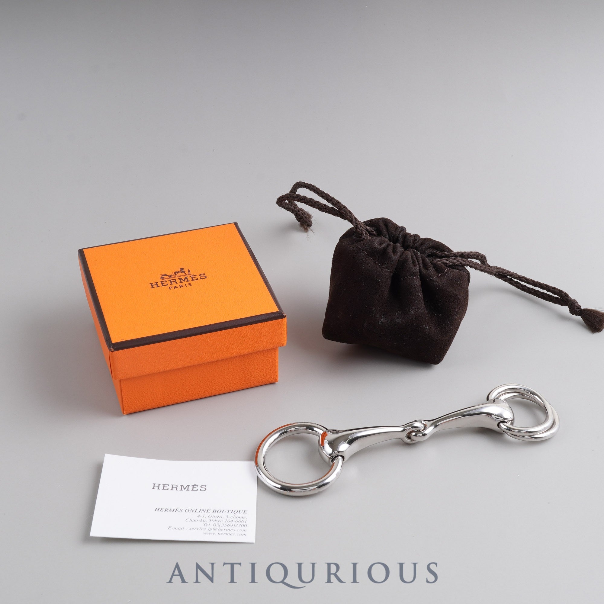エルメス スカーフリング ツイリー（ミニ・モール）馬具の銜 箱 カード  