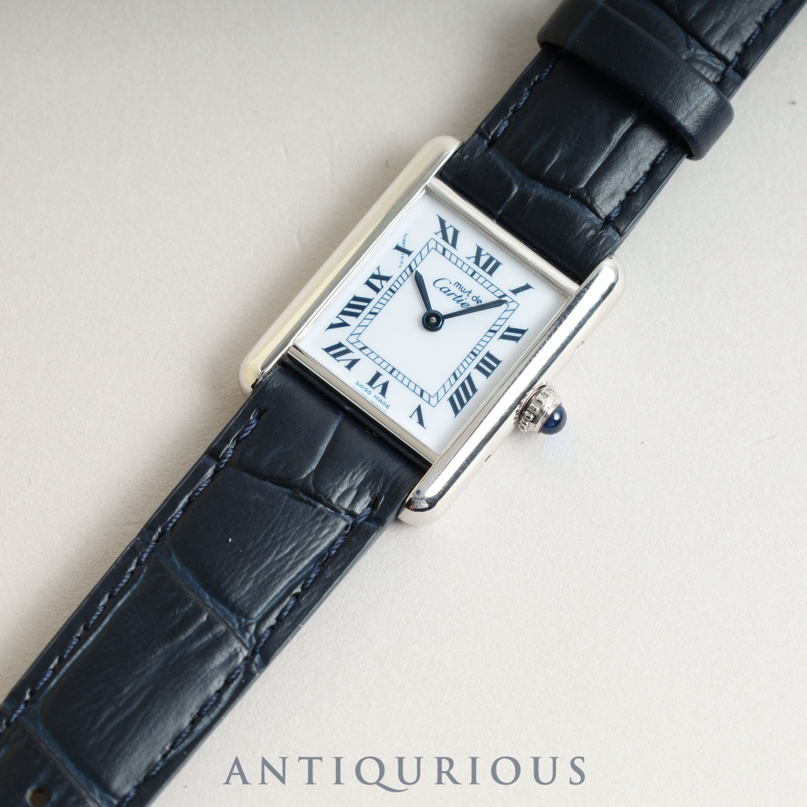 Cartier Must Tank SM QZ White Roman Dial