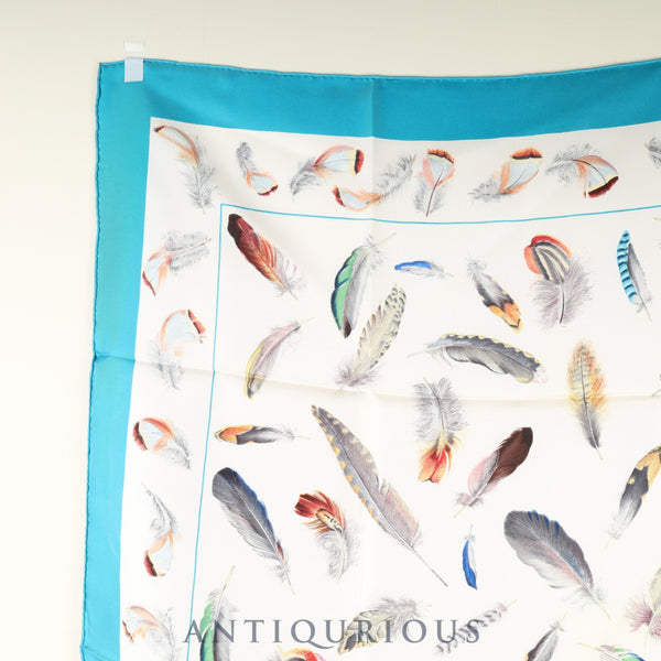 エルメス スカーフ カレ90 羽根 SILK100%