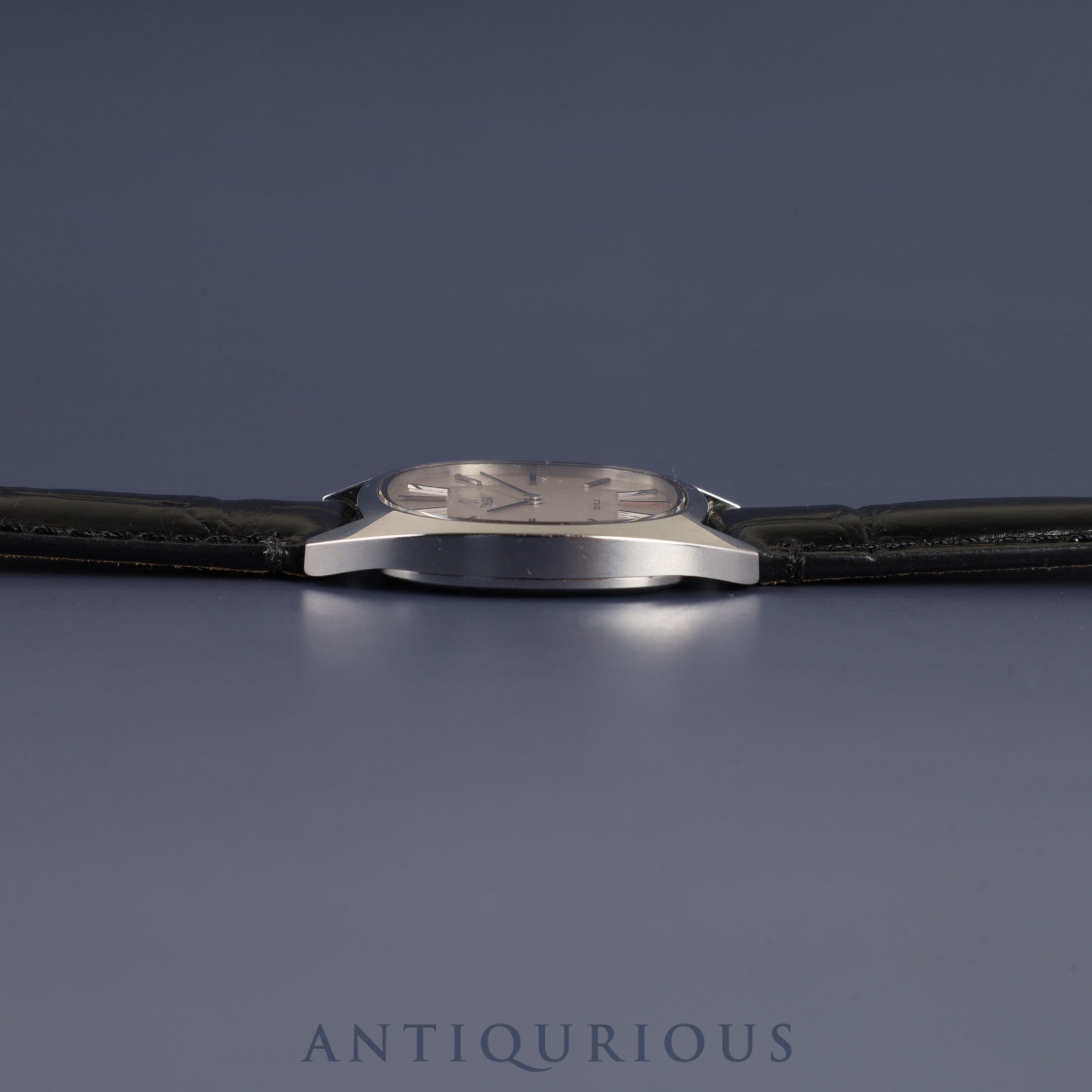 Omega De Ville 111.0132 Manual Winding Caliber 625 Stainless Steel Leather Strap with Genuine Stainless Steel Buckle, Silver Dial, Overhauled