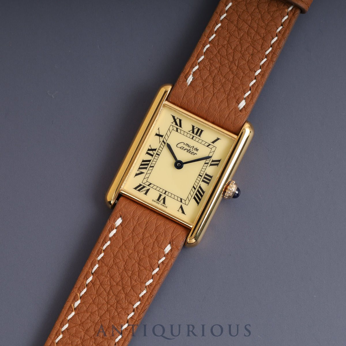 Cartier Must Tank LM QZ Ivory Dial 6 81006 Complete Service