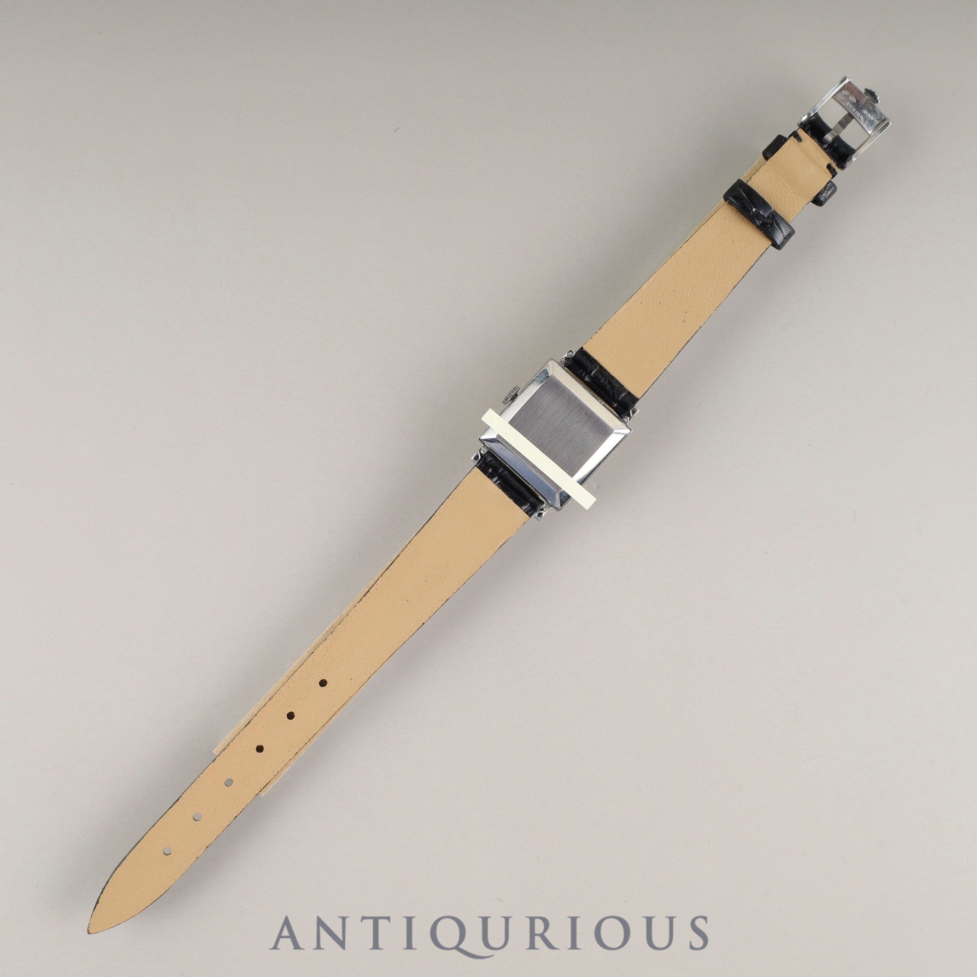 Rolex Precision 2611, manual winding, Cal. 1400, stainless steel, leather, genuine stainless steel buckle, silver dial, No. 41 (1974) *Overhauled