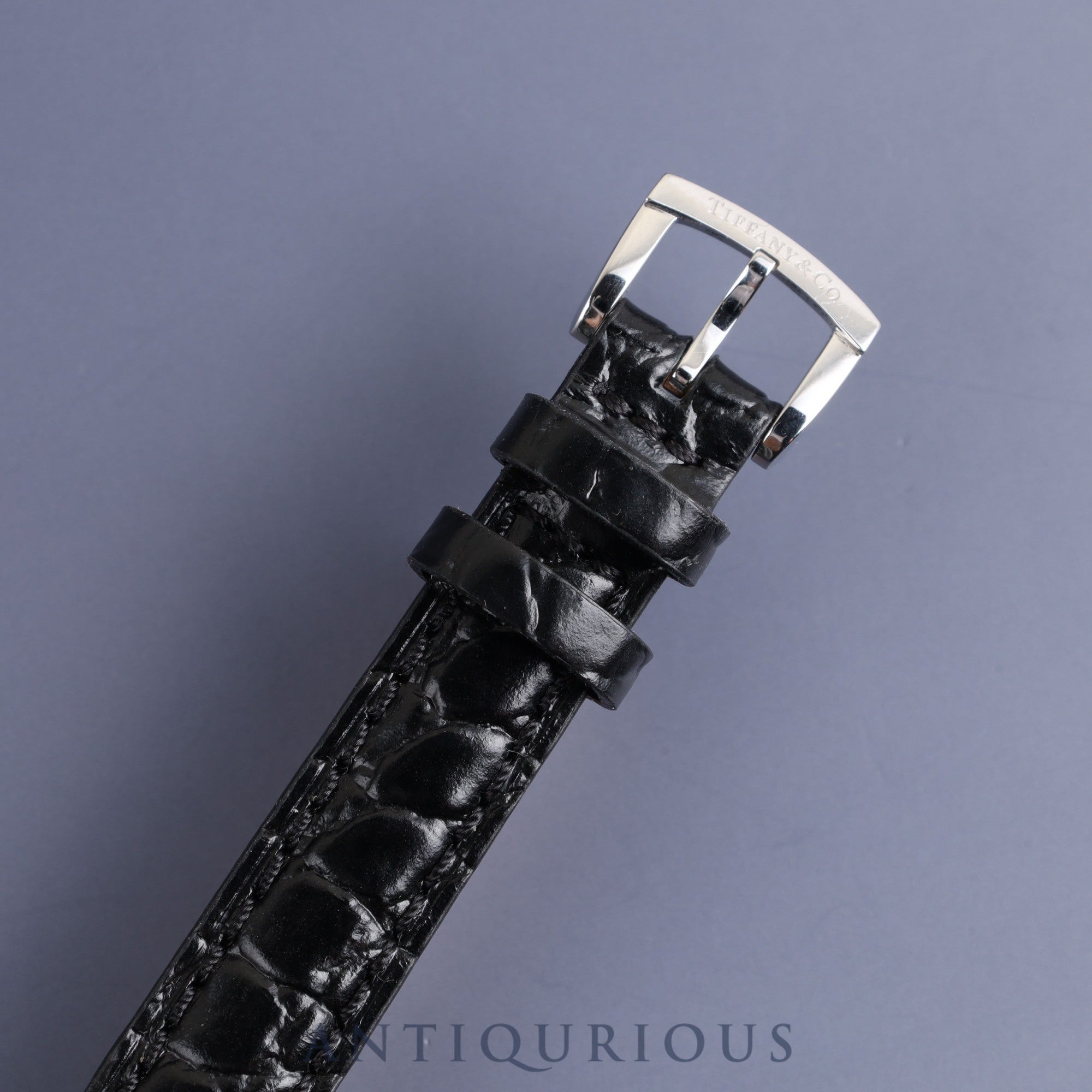 ティファニー ジェメア Z6401.10.10 クォーツ Cal.976.001 SS 革 純正尾錠(SS)ホワイトローマン文字盤 オーバーホール済み