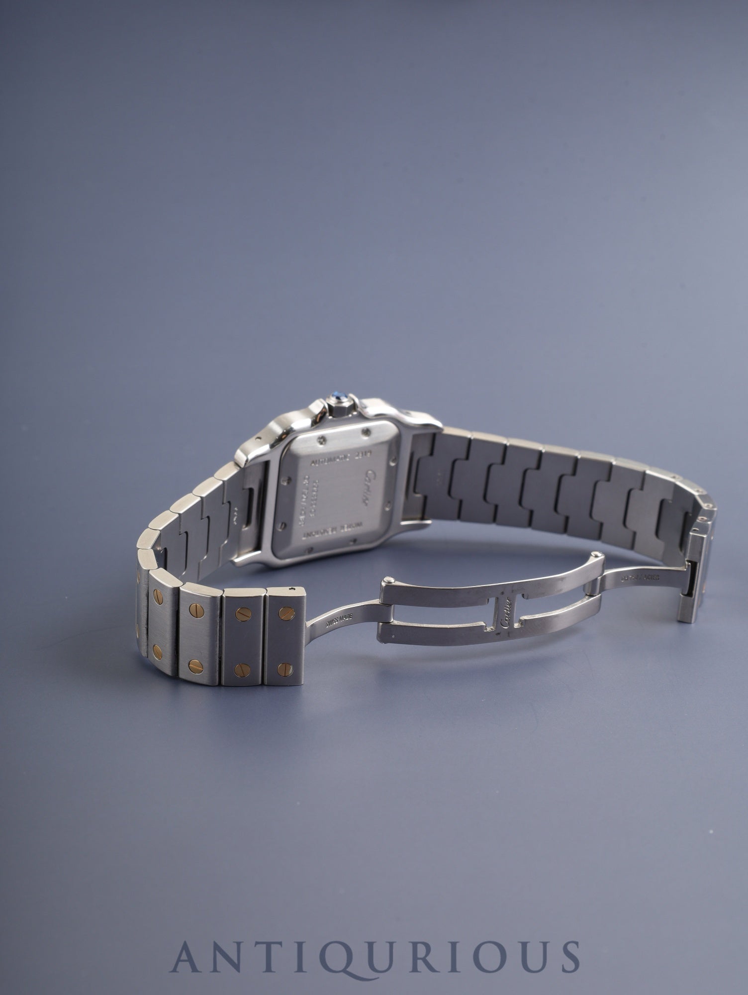 カルティエ サントス ガルベ LM W20058C4 / 2319 自動巻き SS/YG SS/YG シルバーギョーシェ文字盤 オーバーホール済み