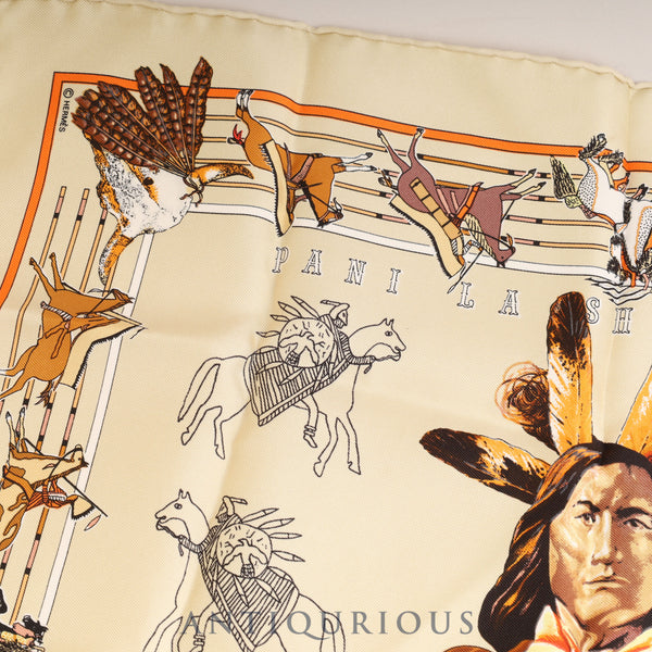 エルメス スカーフ カレ45 PANI LA SHAR PAWNEE