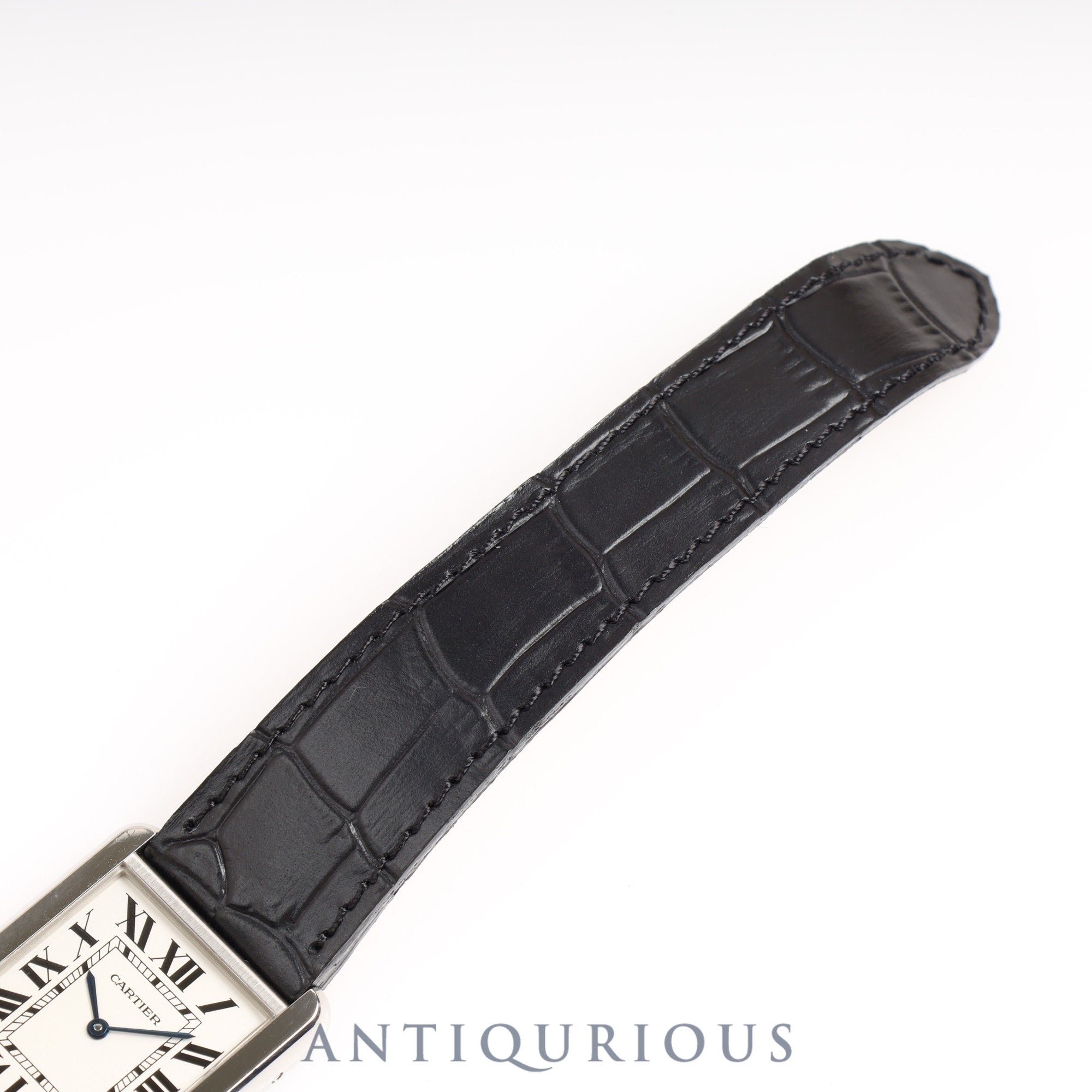 カルティエ タンクソロ LM QZ シルバー文字盤