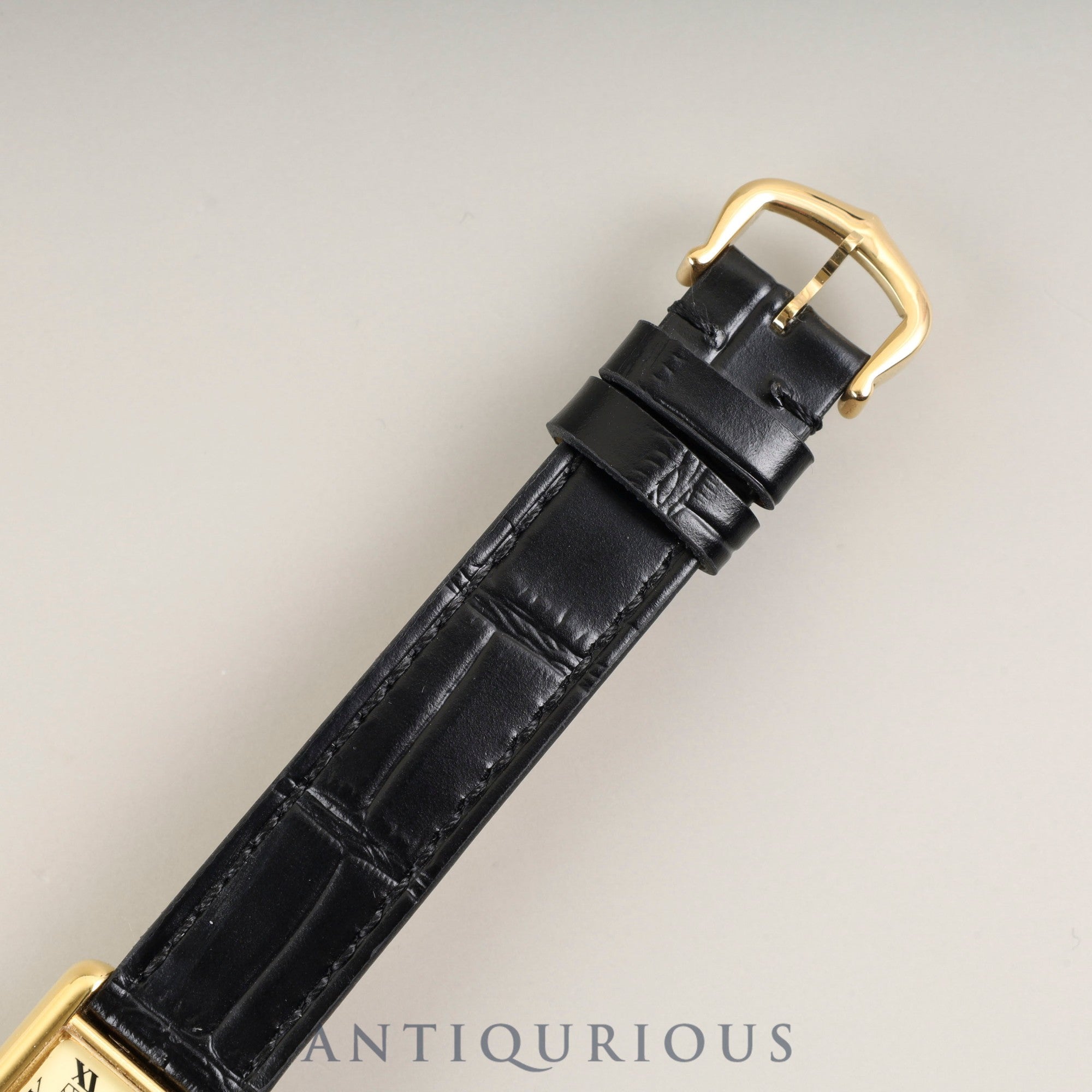 Cartier Must Tank SM Manual winding Cal.78-1 SV925 Leather Genuine buckle (GP) Ivory Roman dial Overhauled