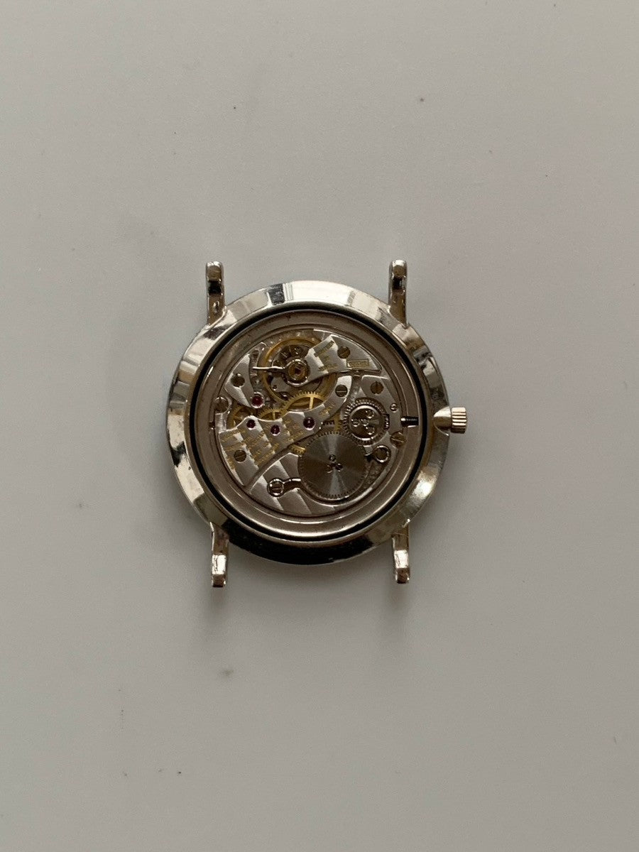 ロレックス チェリーニ 3810 手巻き Cal.1600 750WG 革 純正尾錠(SS) グレー文字盤 36番台(1972年) 冊子 保証書(1976年) オーバーホール済み