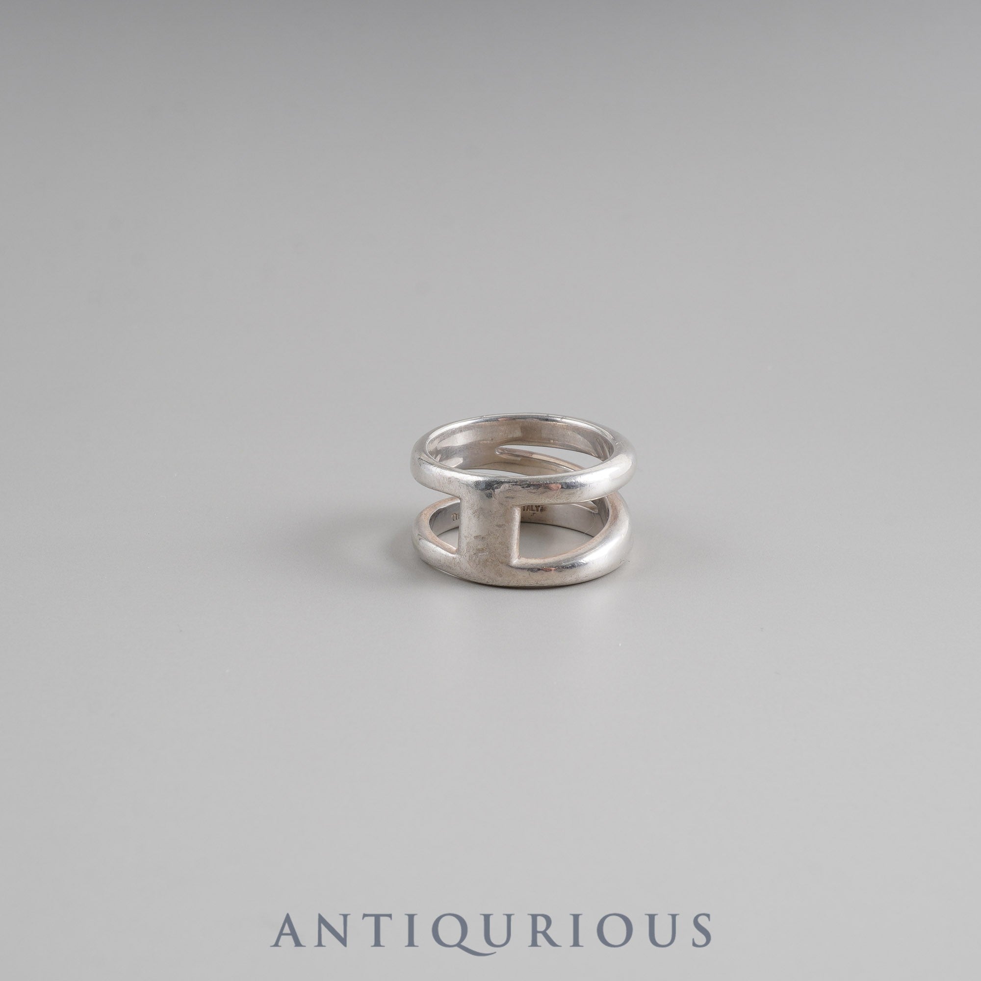 Tiffany ring open diagonal SV925 size 14