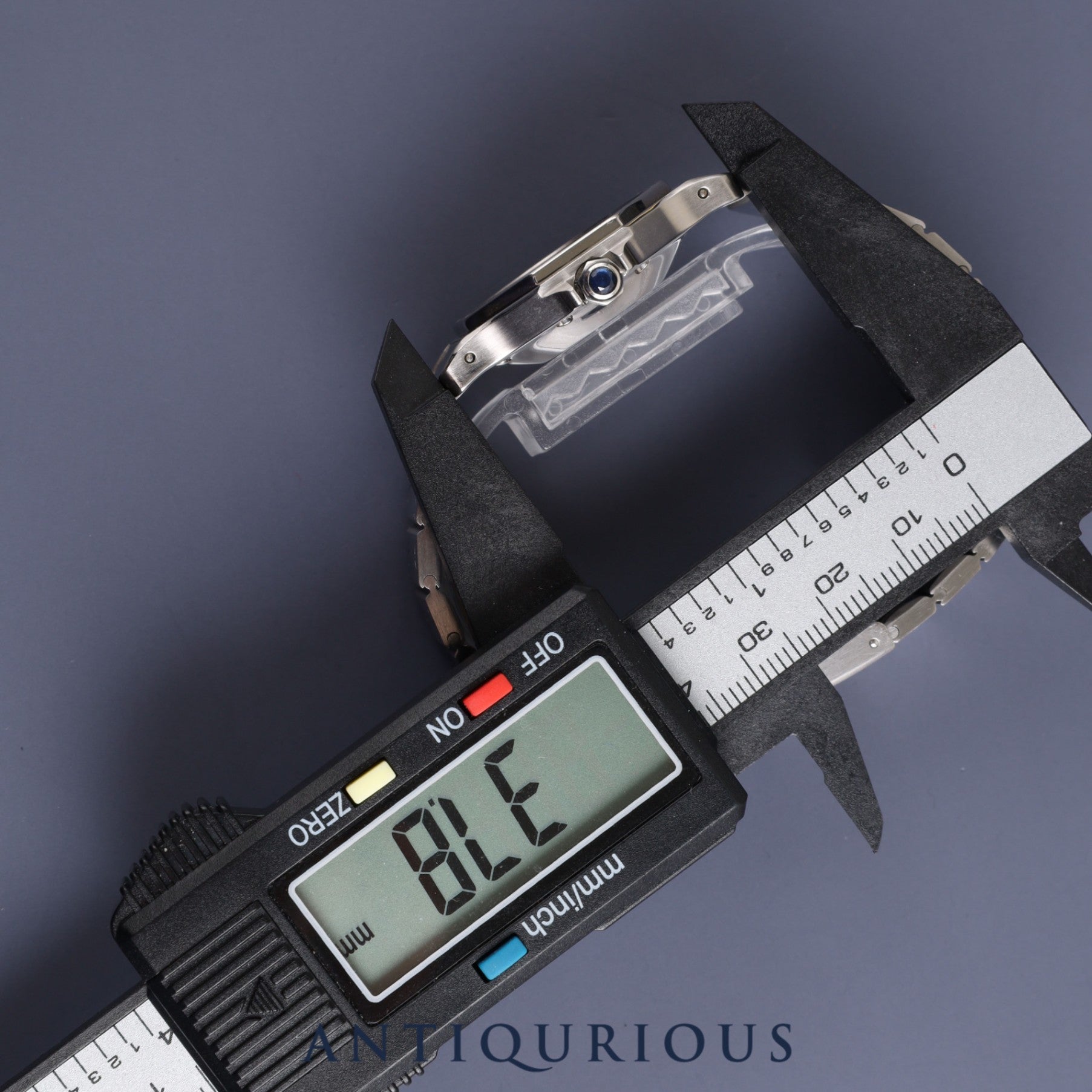 カルティエ サントス オクタゴンLM 自動巻き Cal.2671 SS SS グレー文字盤 オーバーホール済み