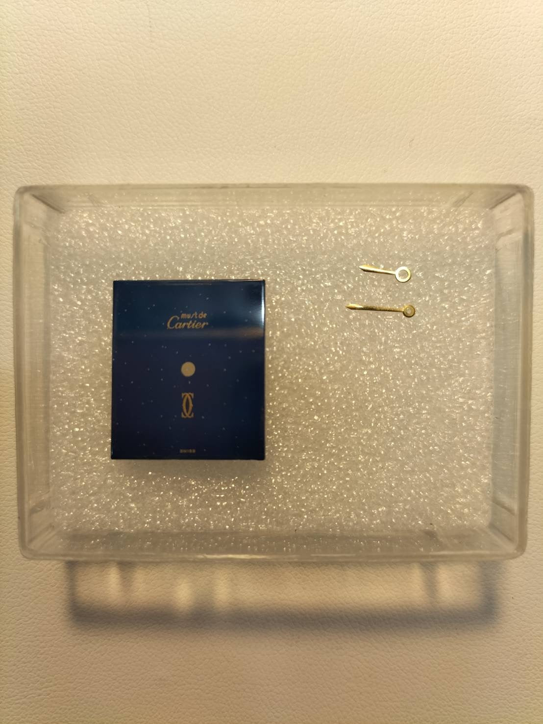 Cartier Must Tank LM Manual winding Cal.78-1 SV925 Leather Genuine buckle (GP) Lapis lazuli dial Overhauled