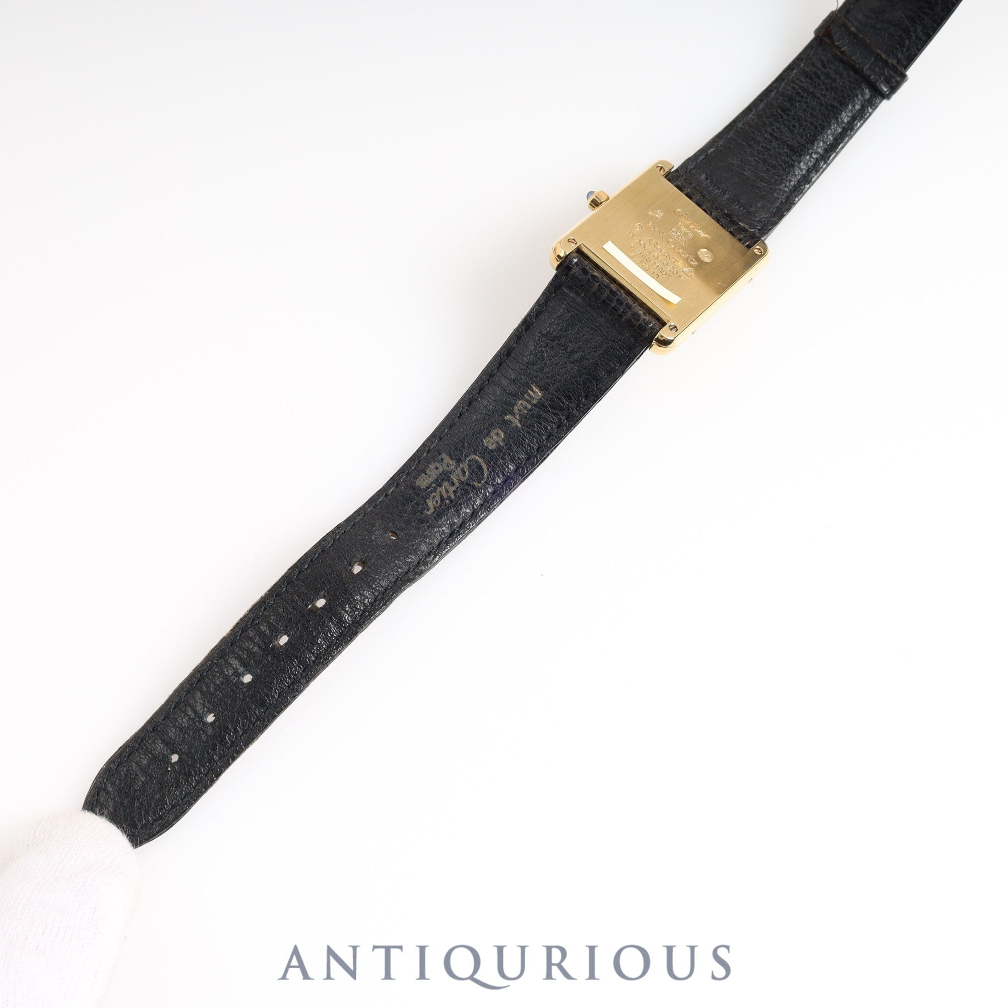 Cartier Must Tank LM QZ Grey Roman Dial 1985 Box Warranty