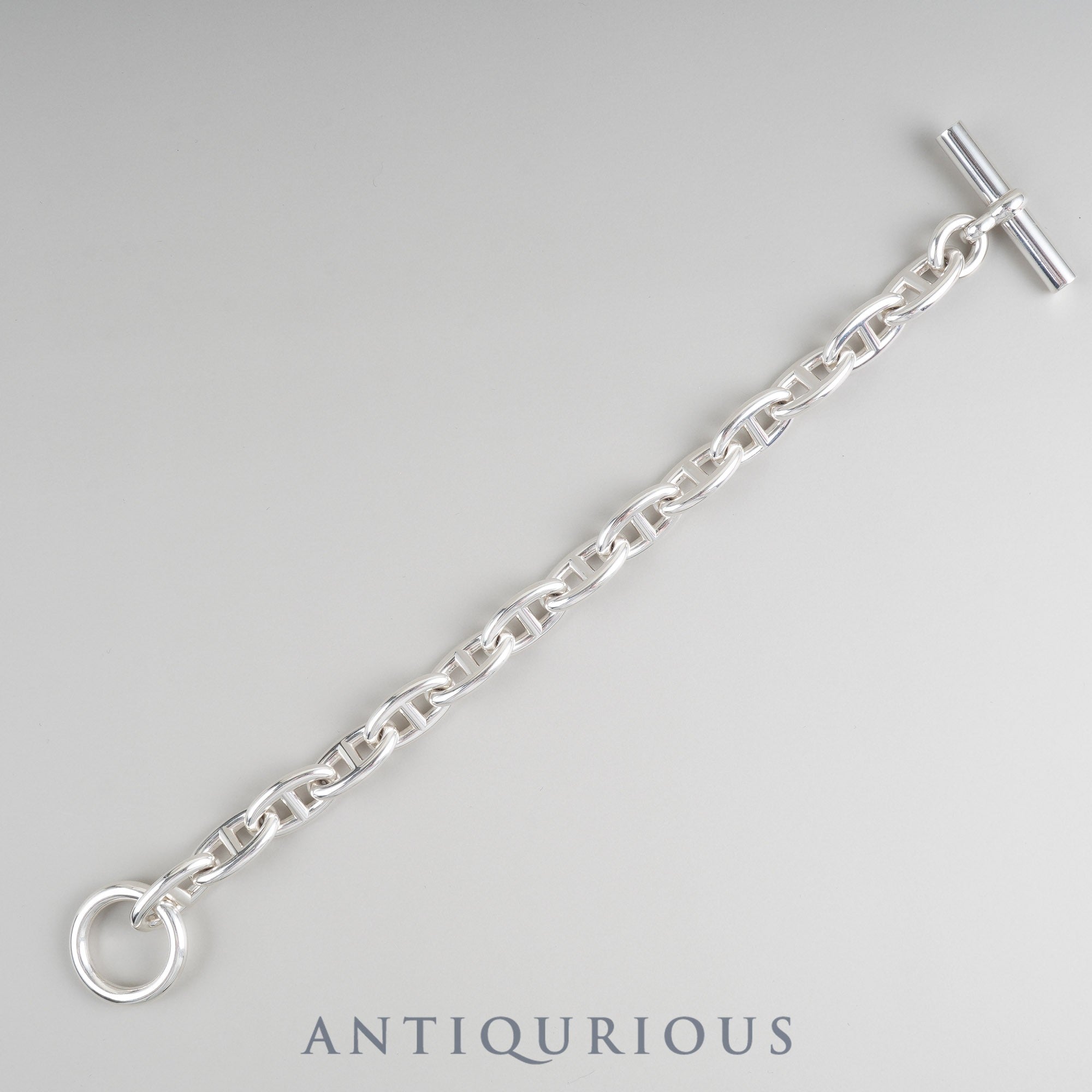 エルメス ブレスレット シェーヌダンクル GM SV925 14コマ 箱 23年刻