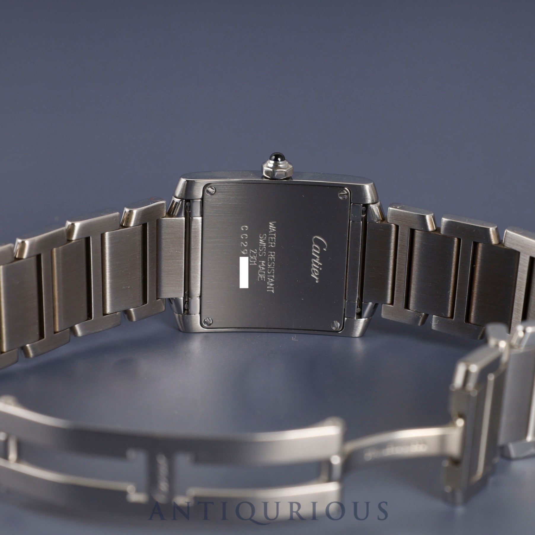 カルティエ タンクフランセーズ MM W51003Q3 / 2301 クォーツ SS SS ホワイトローマン文字盤 コンプリートサービス(フルメンテナンス)済み