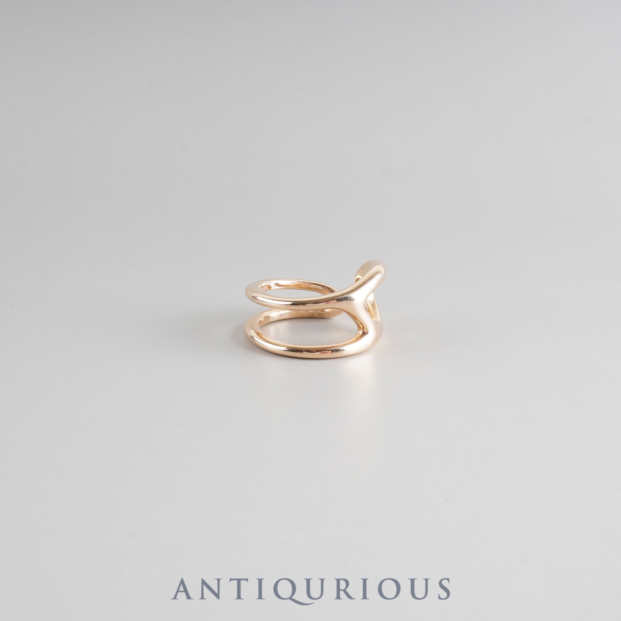 Hermes Ring Chaine d'Ancre Punk 750PG 51 Size 11