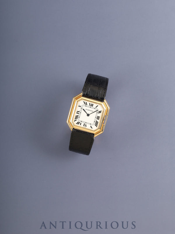 カルティエ サンチュール XL 17001 自動巻き Cal.2670 750YG 純正レザーベルト 純正Dバックル(750YG) ホワイトローマン文字盤(PARIS文字盤) オーバーホール済み