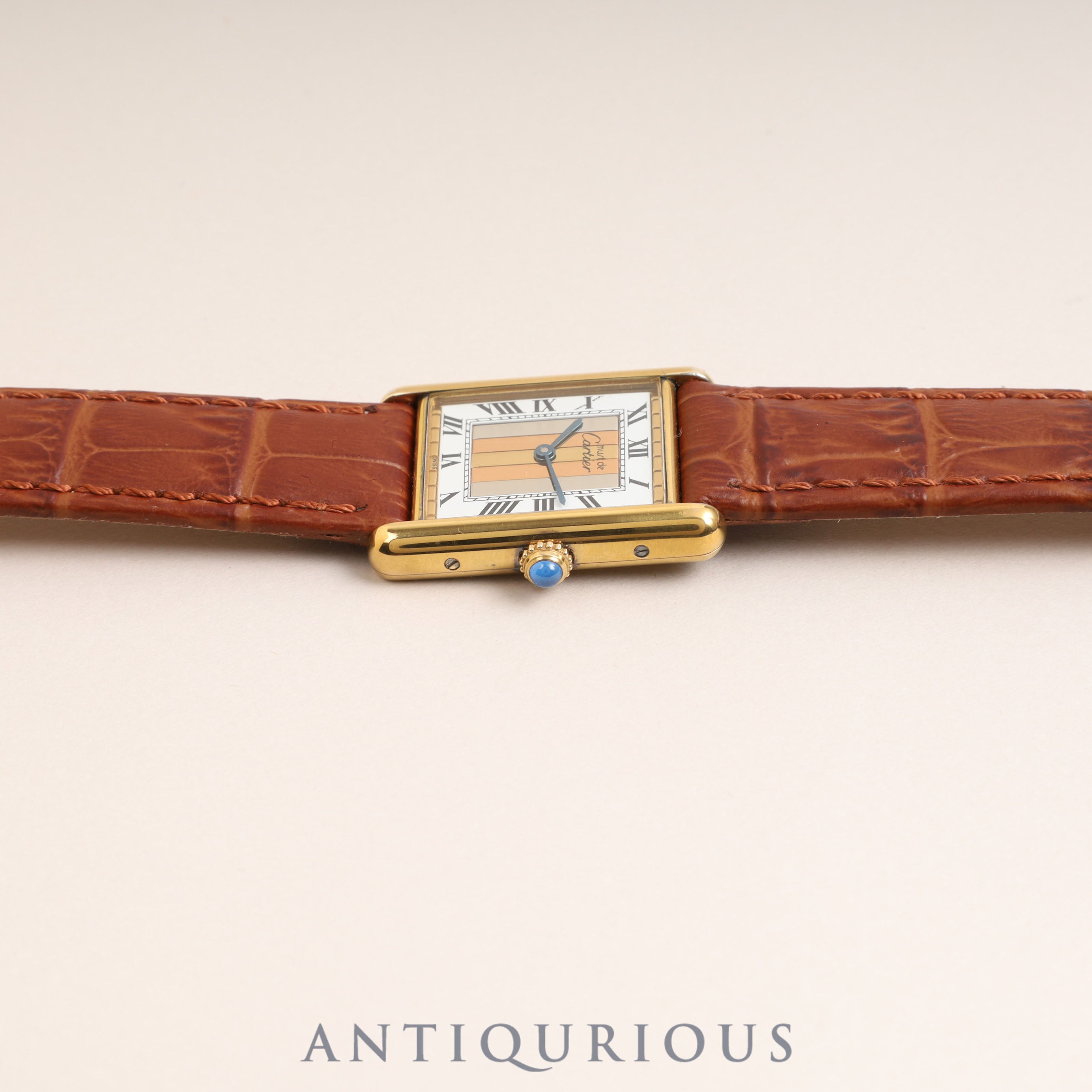 カルティエ マストタンク LM QZ トリニティ文字盤 箱 保証書付き