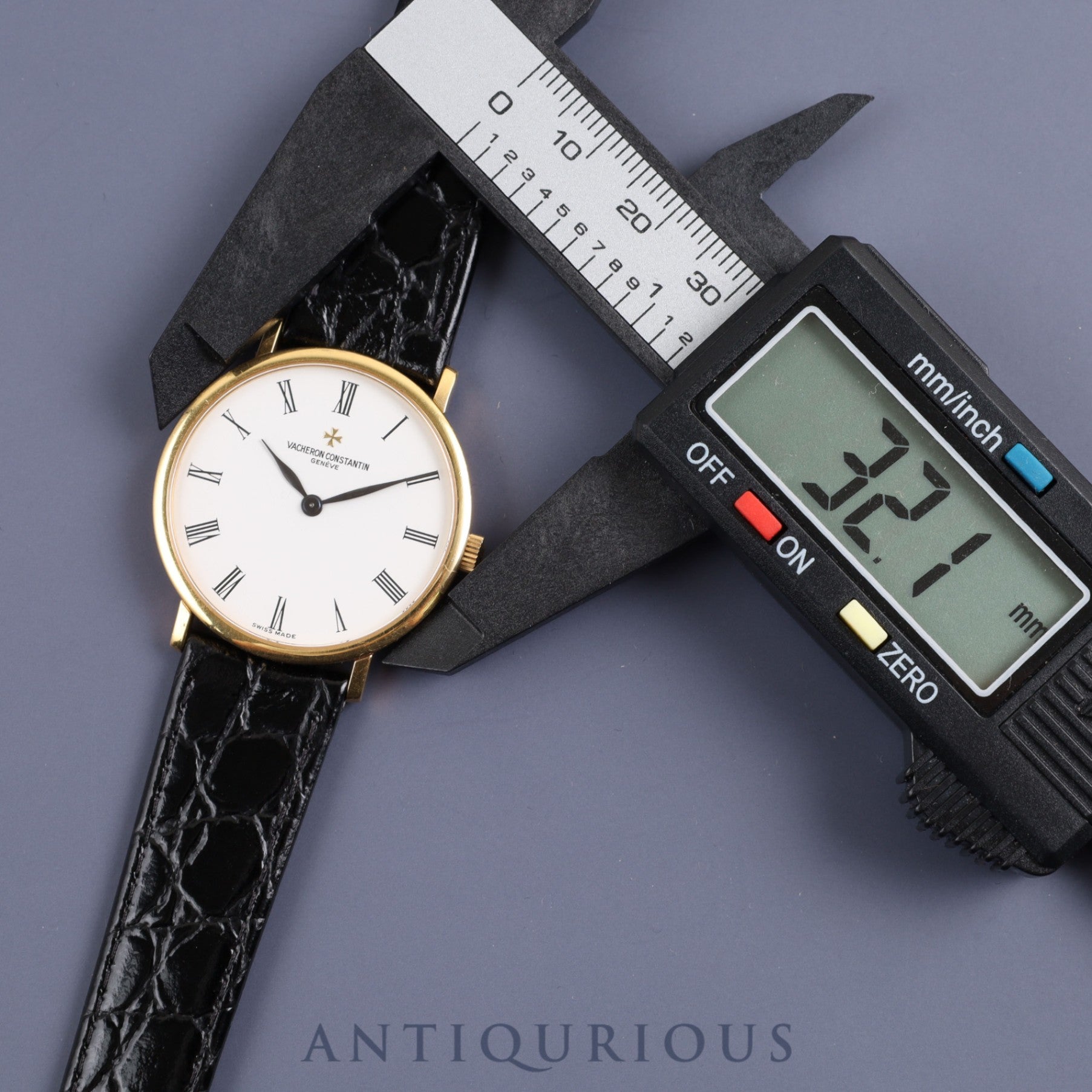 Vacheron Constantin Essential 31039/1 Manual winding Cal.1132.2 YG Leather Genuine buckle (750) White dial Overhauled