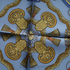 Hermès Scarf Carré 45 Tambour Drum 100% Silk