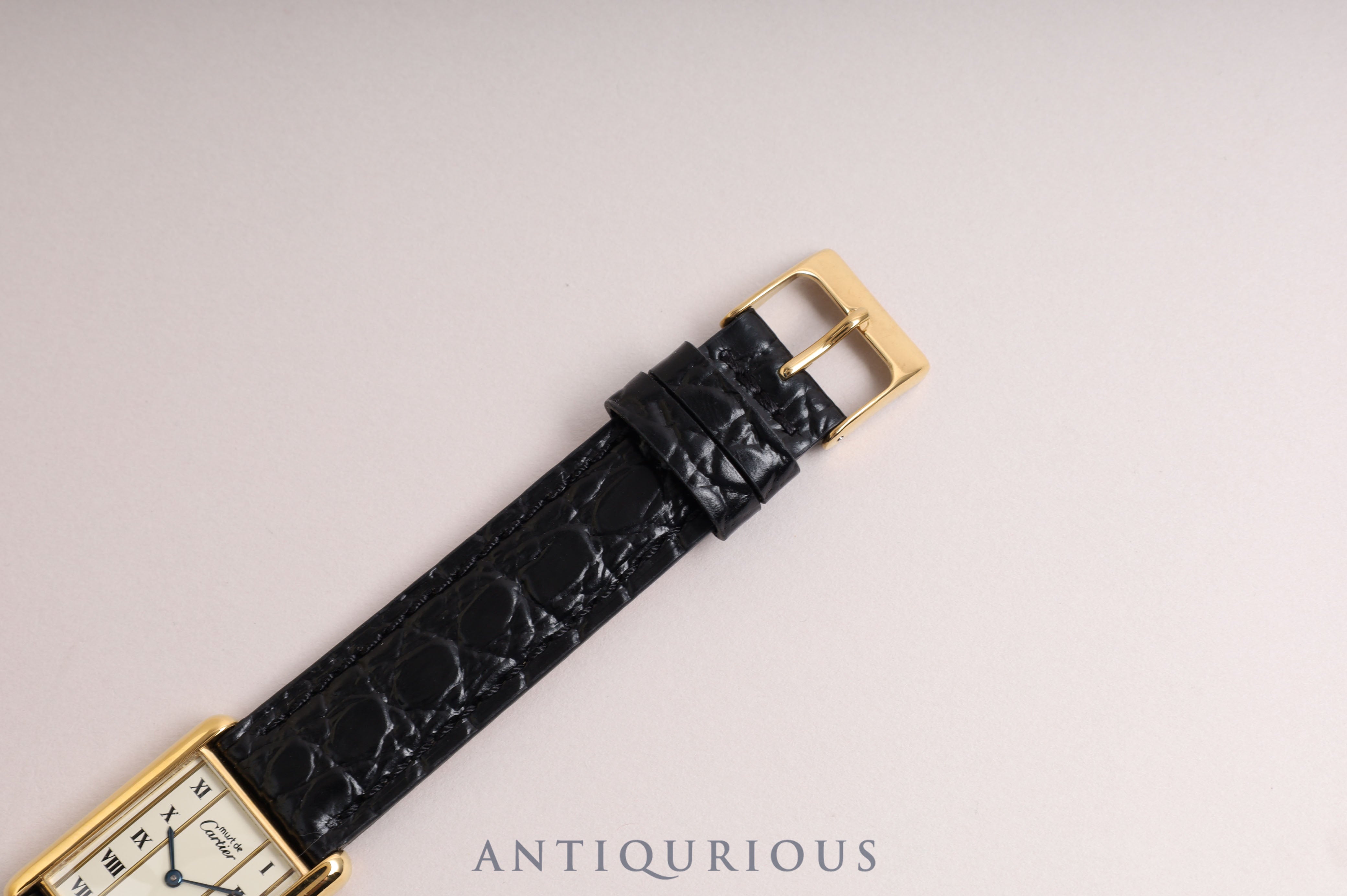 Cartier Must Tank LM QZ Straight Roman Dial