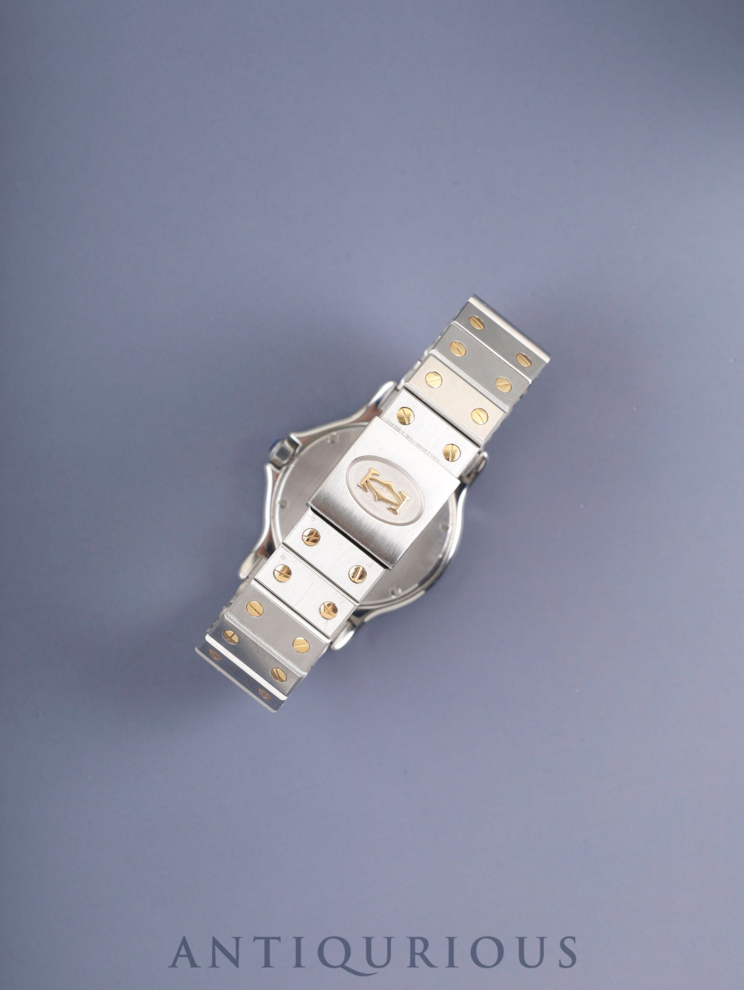 カルティエ サントス オクタゴン LM W2001583 / 187902 クォーツ Cal.687 SS×YG SS×YG アイボリーローマン文字盤 オーバーホール済み