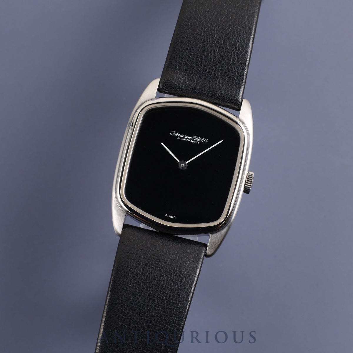 IWC ダヴィンチライン 手巻き SS 純正革ベルト 純正尾錠(SS)ブラック文字盤 オーバーホール済みアイダブリュシー