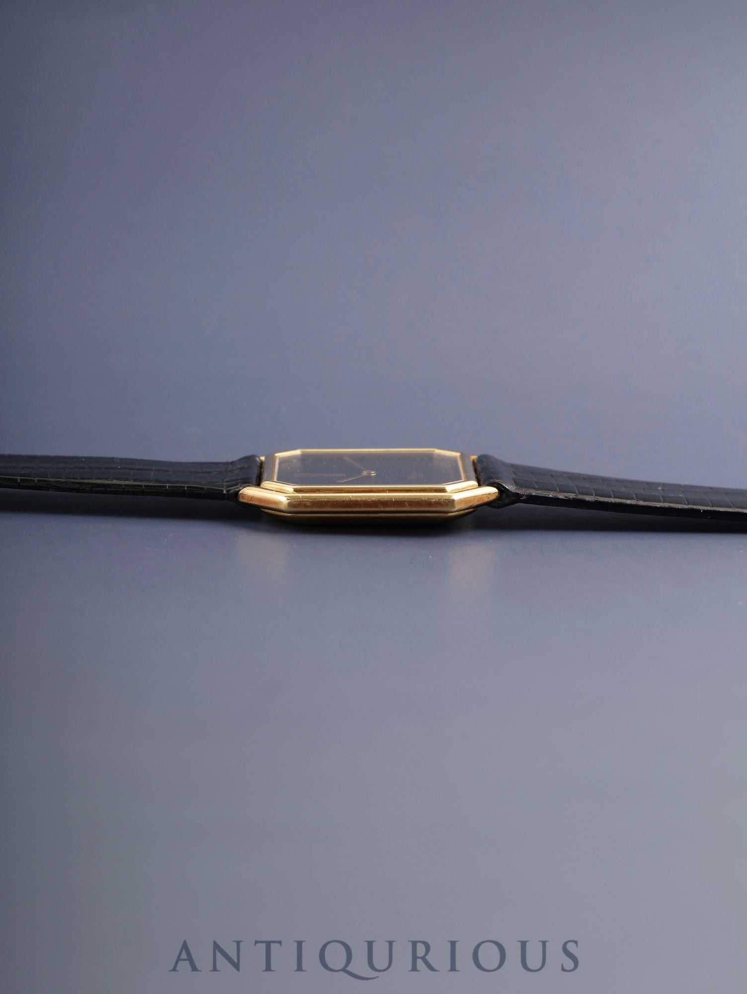 ショパール L.U.C U2130 手巻き Cal.895 AU750 革 社外尾錠(GP) オニキス文字盤 冊子 保証書(1979年)保証登録カード 純正革ベルト オーバーホール済み