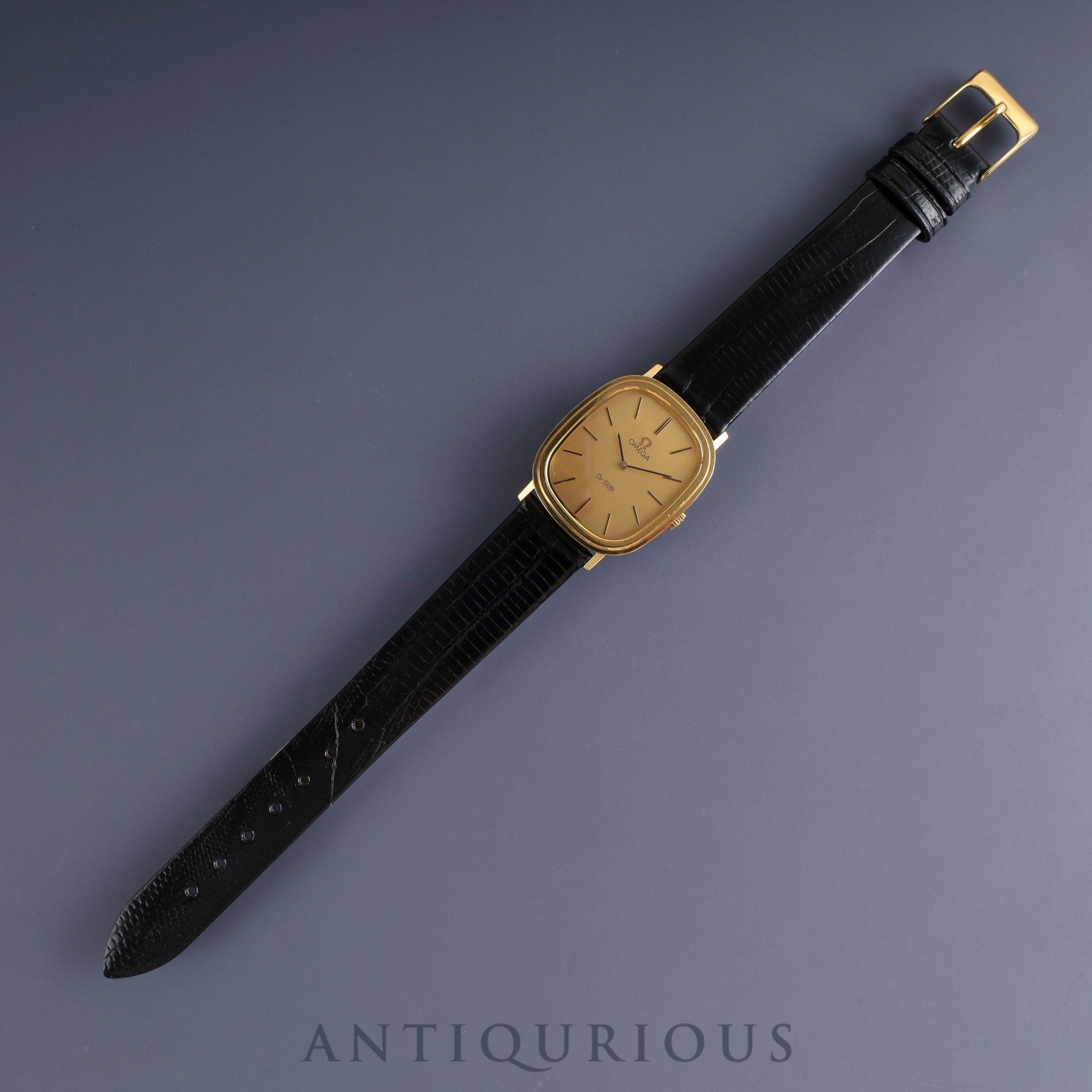 Omega De Ville 511.0472 Manual winding Cal.625 GP Leather Aftermarket buckle (GP) Champagne dial 1970s Overhauled