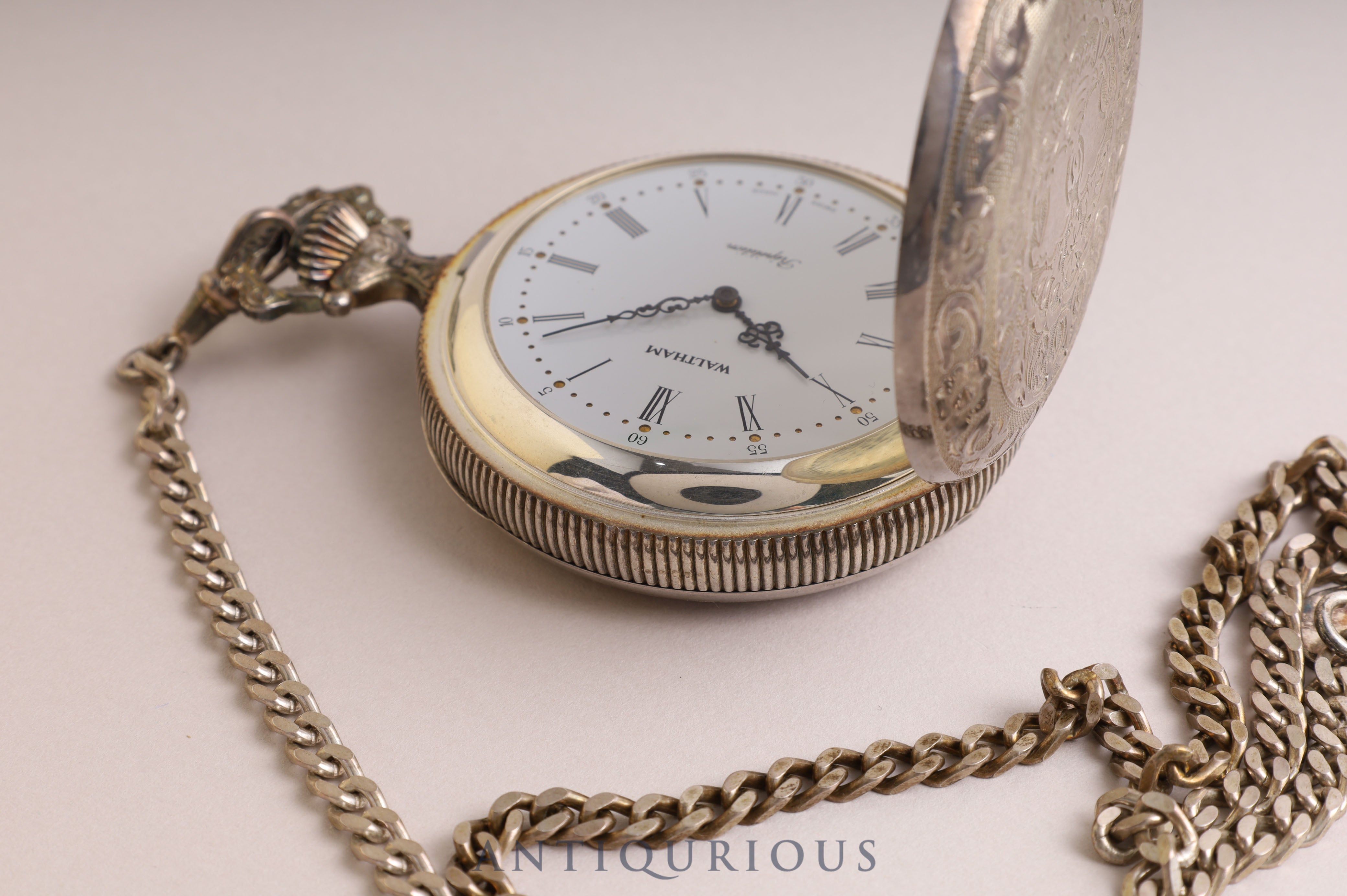 Waltham Quarter Repeater Pocket Watch Engraving