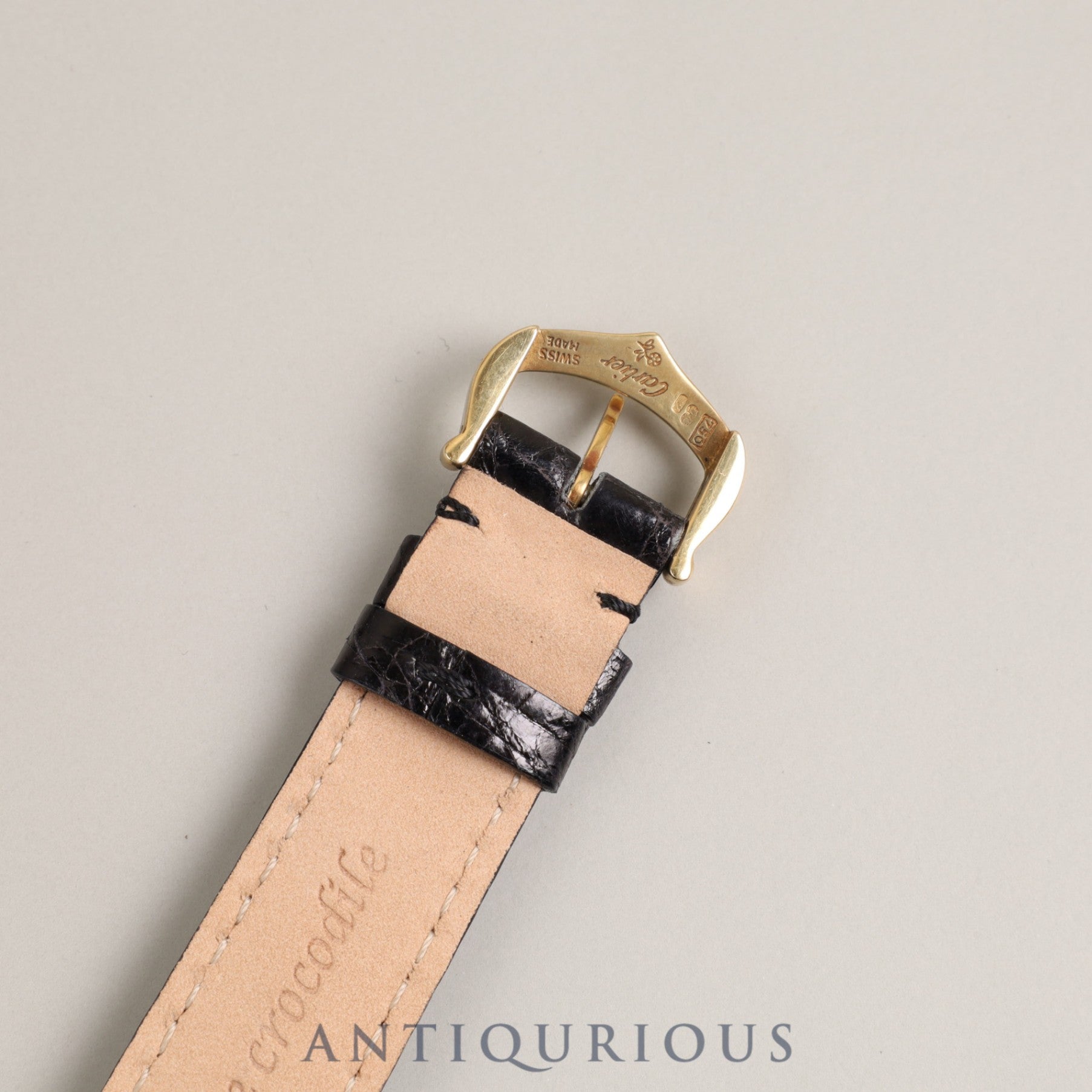 Cartier Tank Obv W1512256 1630 2 Quartz 750 Leather Genuine Buckle (750) Silver Roman Dial Overhauled