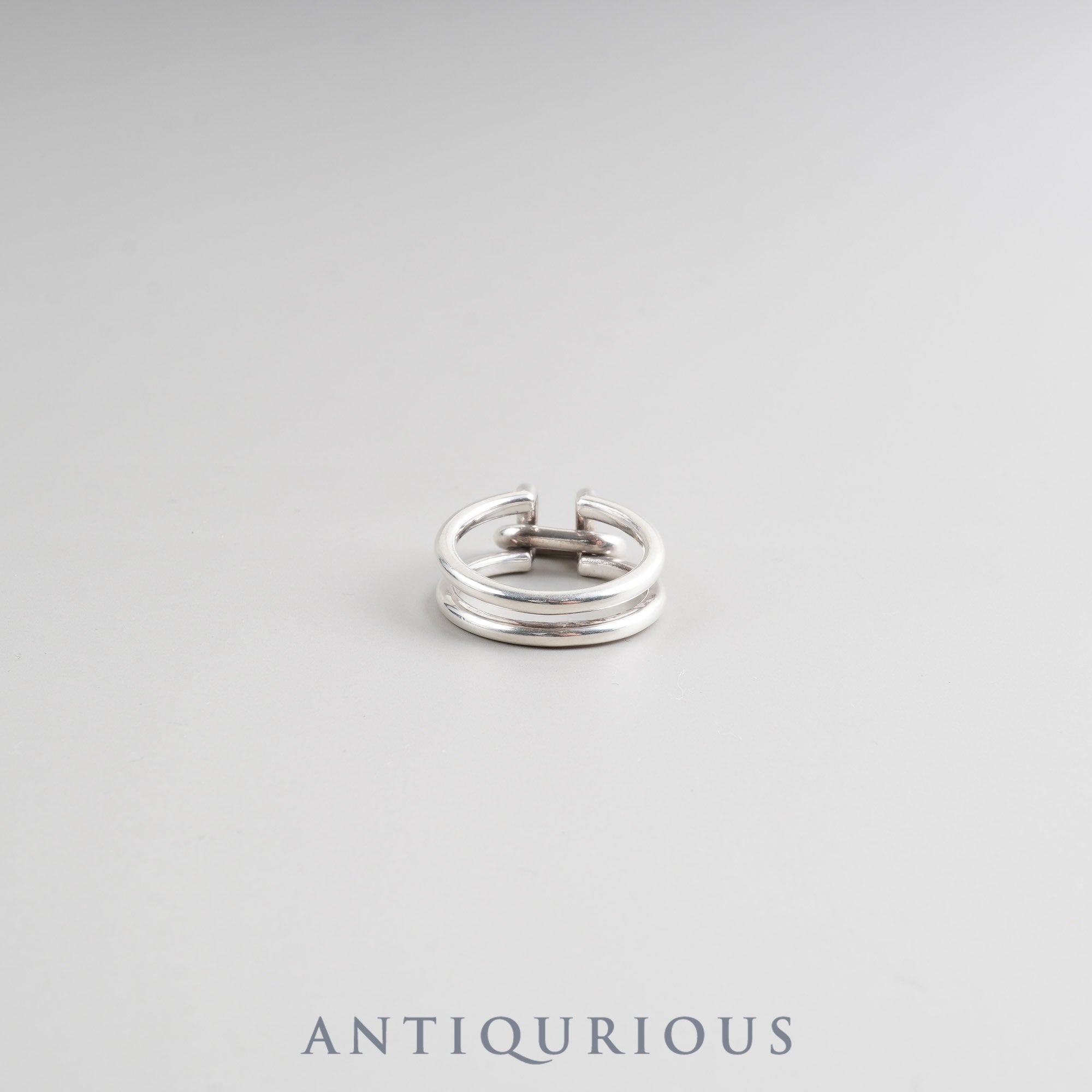 ティファニー リング ハードウェア 2ロウ スターリングシルバー 約15.5号