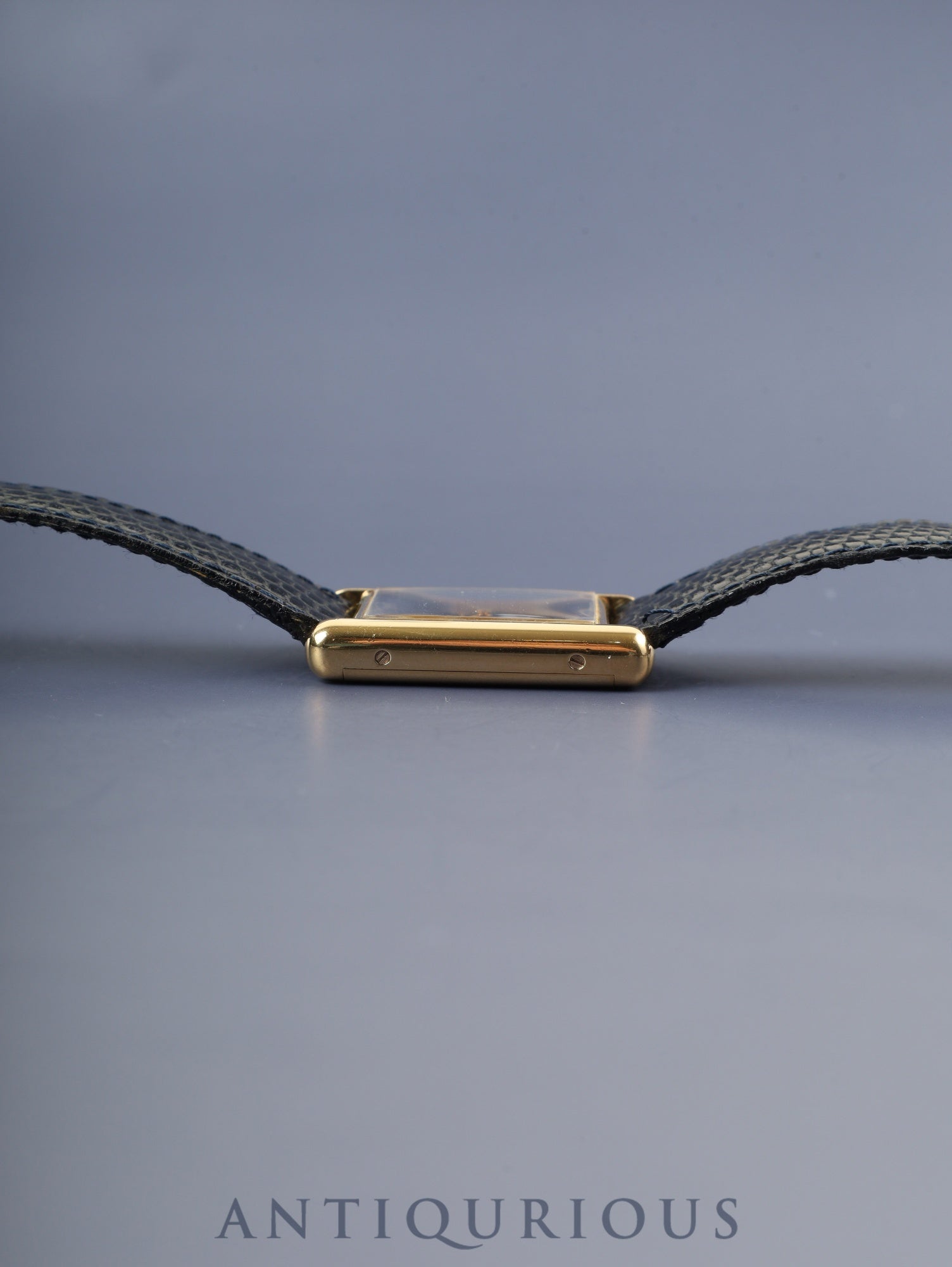 カルティエ マストタンク LM 手巻き Cal.78-1 SV925 純正革ベルト(使用感あり)純正尾錠(GP)ラピスラズリ文字盤(クラック)オーバーホール済み