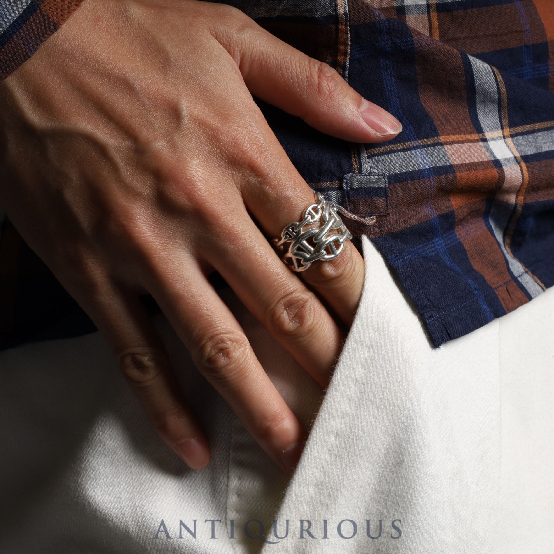 Hermes Ring Chaine d'Ancre Anchaine