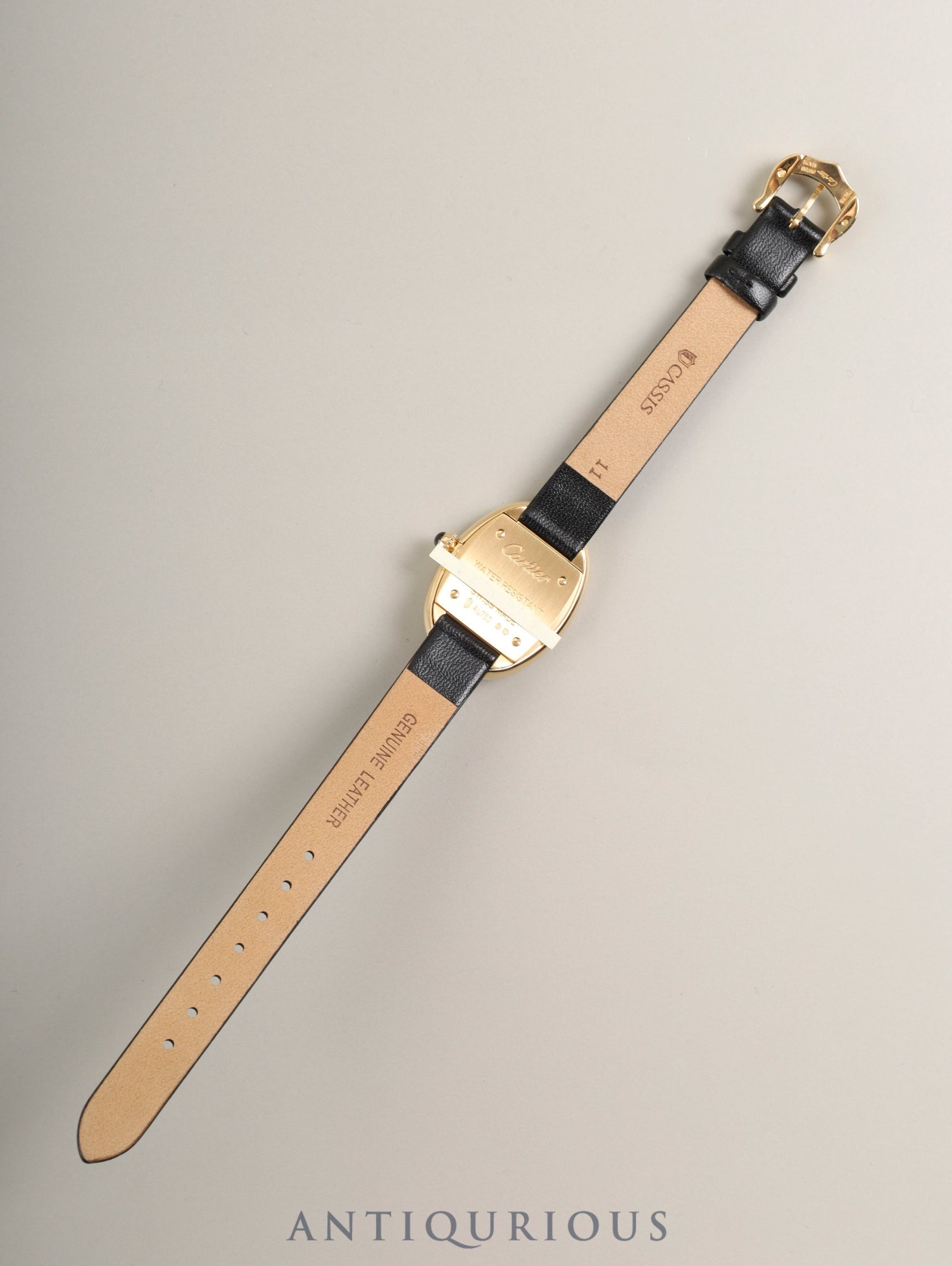 Cartier Baignoire SM WGBA0007 / 4194 Quartz Cal.159 750YG Leather Original Pin Buckle (750YG) Ivory Roman Dial (SWISS MADE marking) Box (Cushion: old model) Booklet Warranty (2022) Overhauled