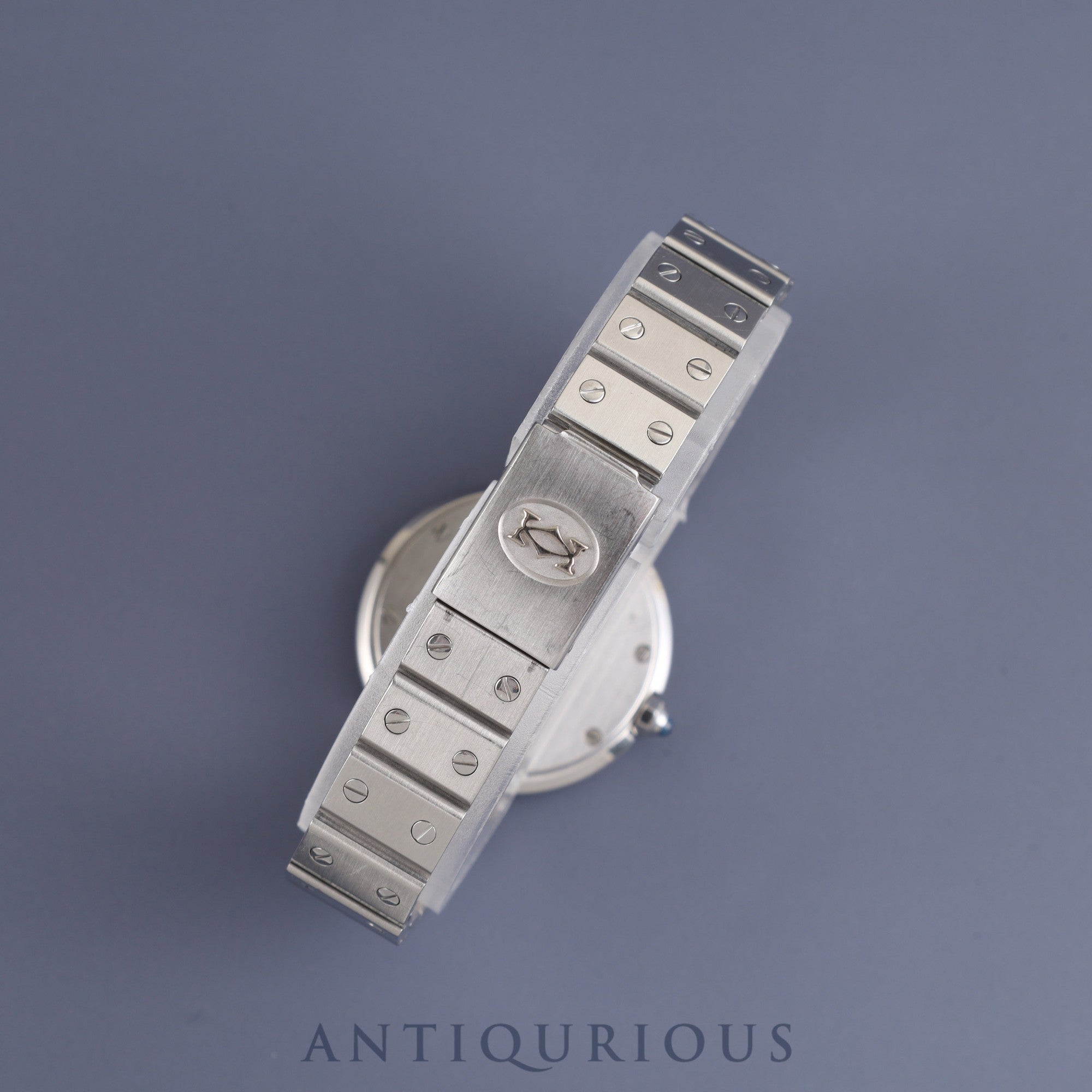 Cartier Santos Vendome SM 8192 Quartz Cal.81 SS SS Ghost (Gray) Dial Overhauled