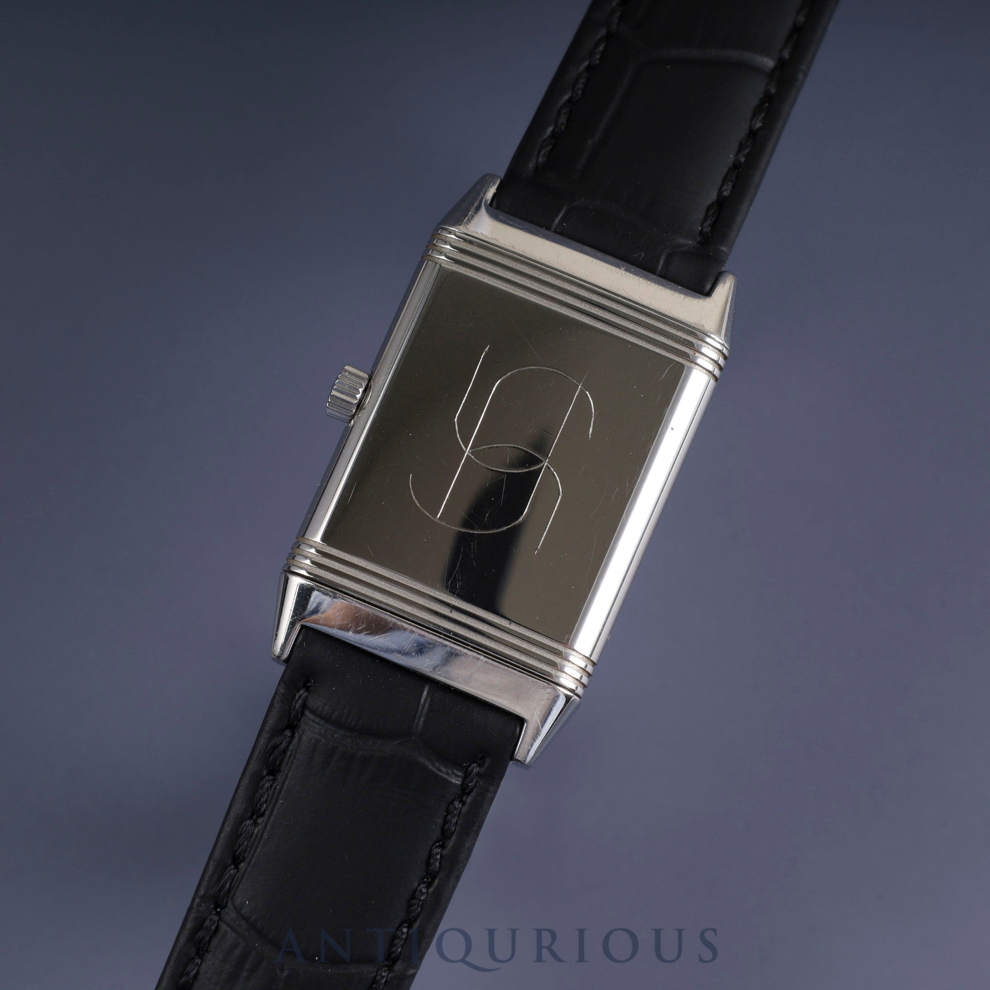 ジャガー・ルクルト レベルソ クラシック Q2508412 / 252.8.86 SS 手巻き Cal.846/1 SS 革 純正バックル(SS) シルバーアラビア文字盤(裏彫りあり)冊子 保証書(2011年) オーバーホール済み