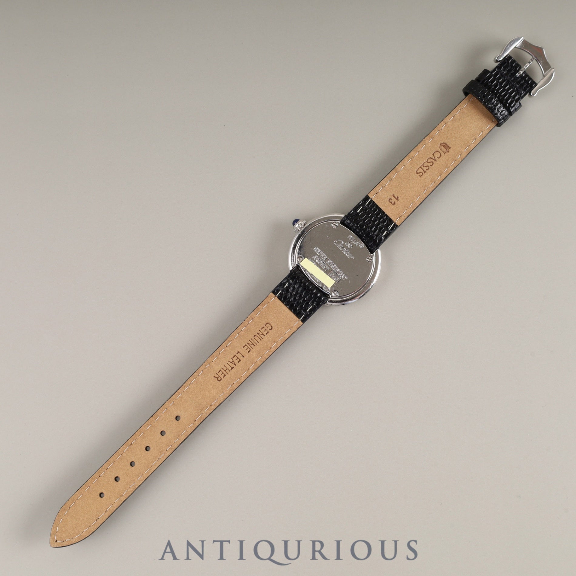 Cartier Must Trinity W1014945 / 2439 Quartz Cal.157 SV925 Leather Genuine Buckle (SS) Silver Roman Dial Overhauled