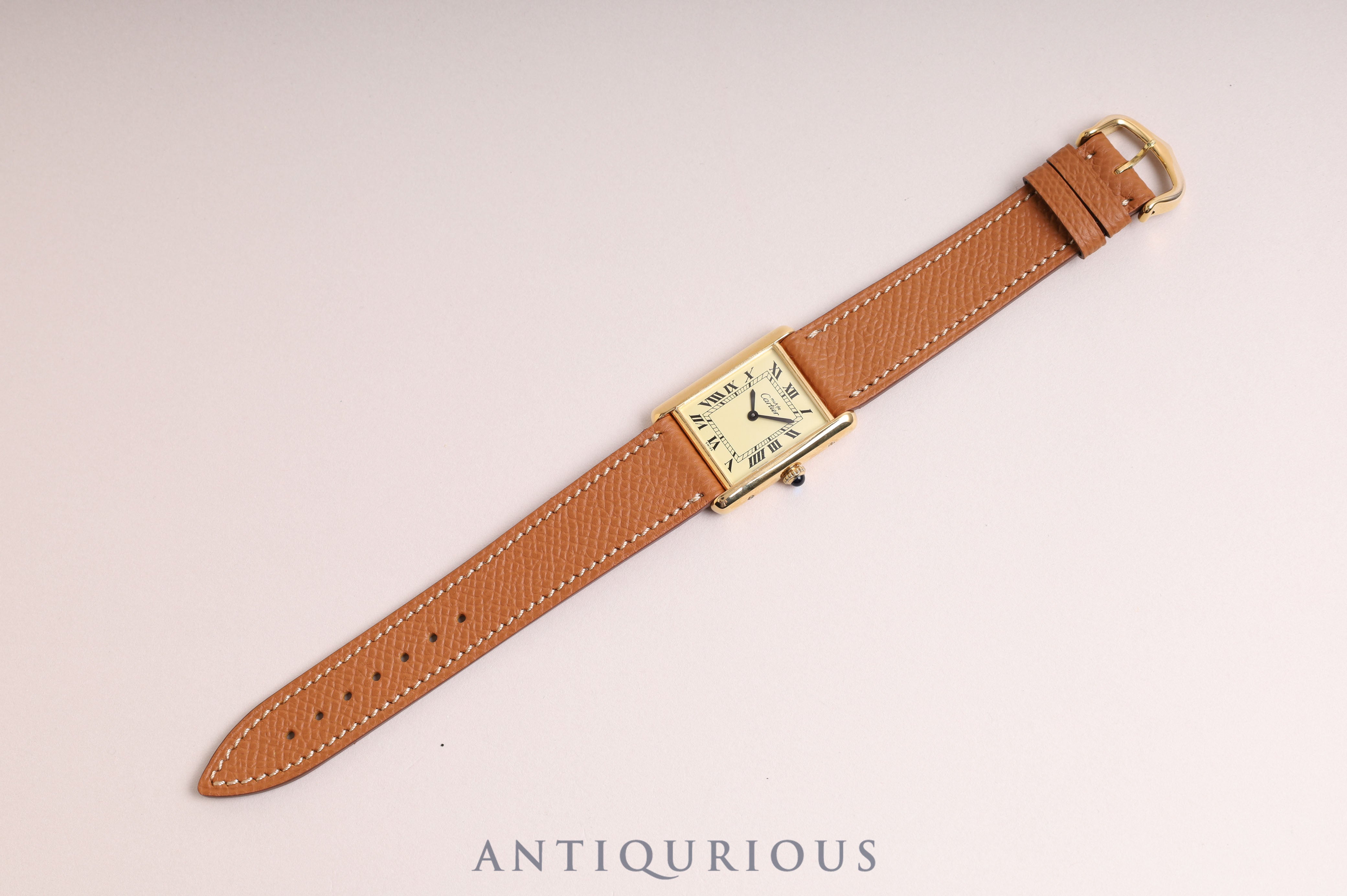 Cartier Must Tank LM Manual Winding Ivory Roman Dial